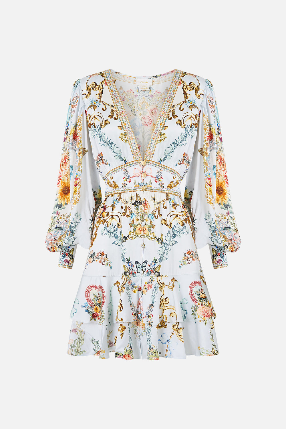 BUTTON FRONT FRILL DRESS SEVILLE SWEETHEART