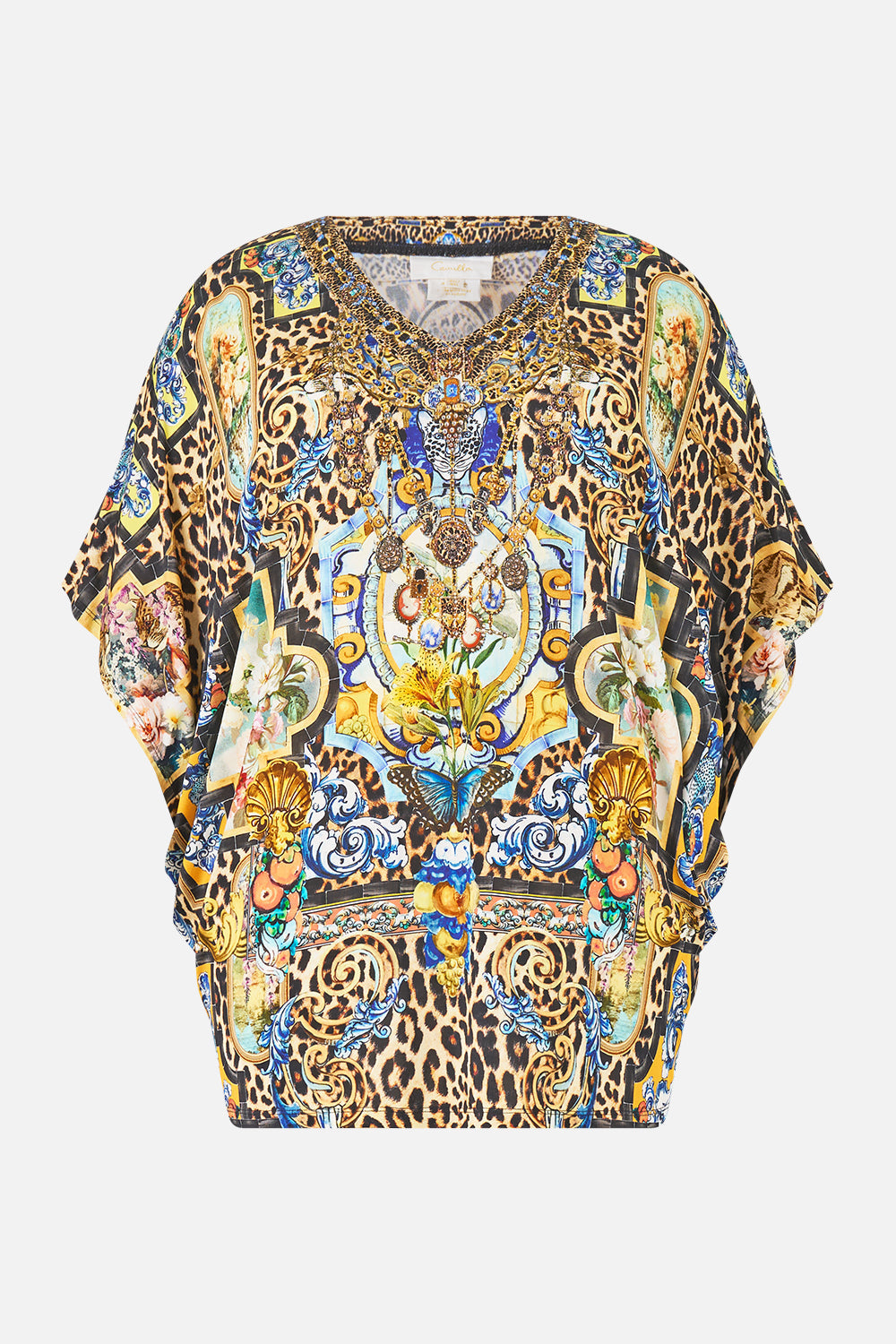 VESTIDO DE MANGA MURCIÉLAGO ESTILO SEVILLANO