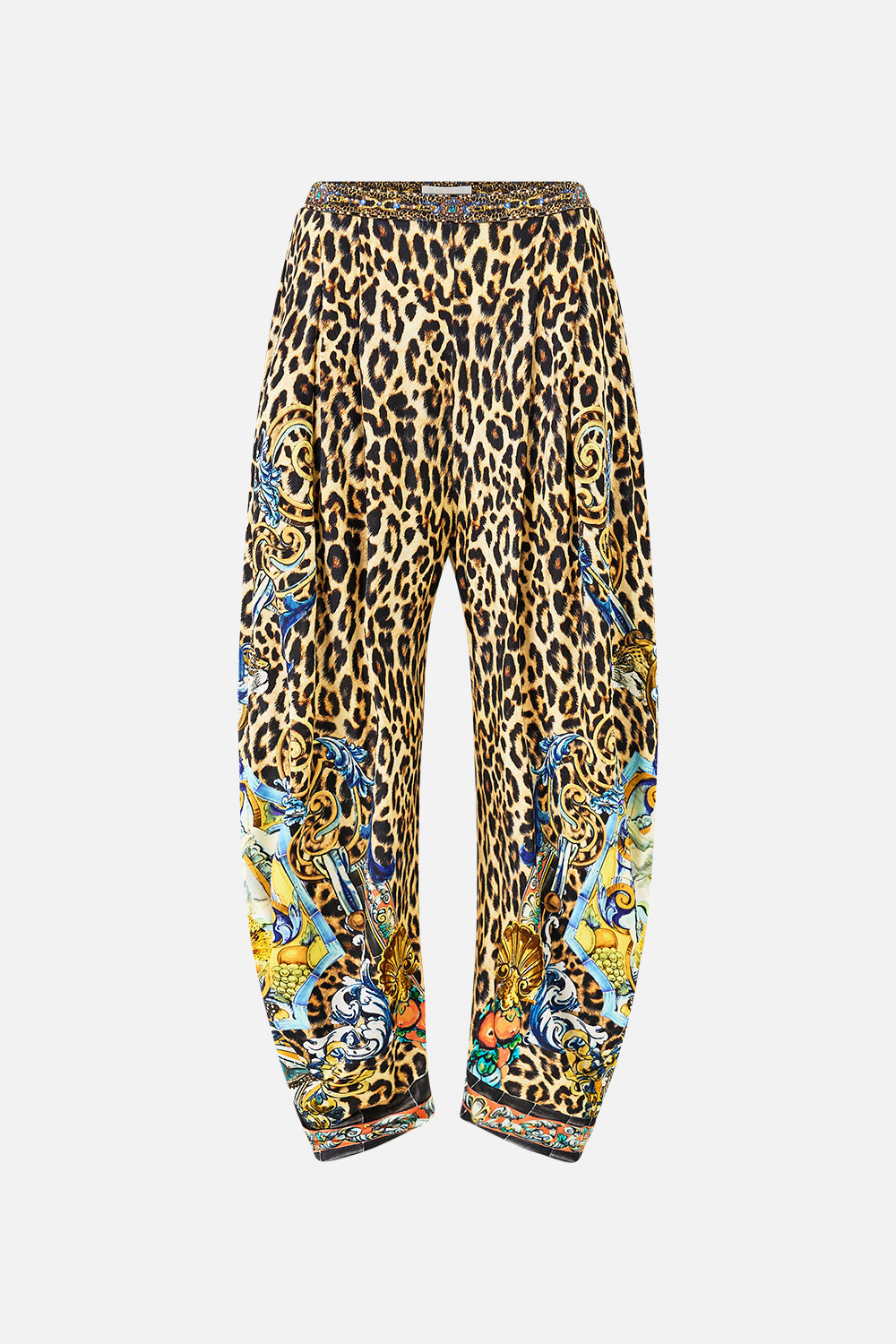 PANTALÓN DE PUNTO CON BAJO ABUSONADO ESTILO SEVILLANO