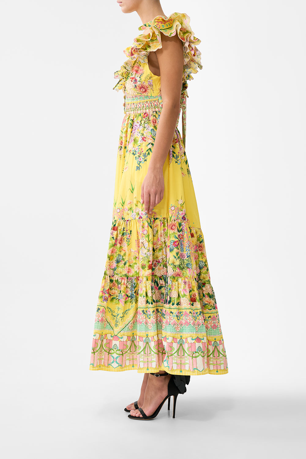 VESTIDO CON VOLANTES Y CUELLO CON VOLANTES LADY LIMONADA