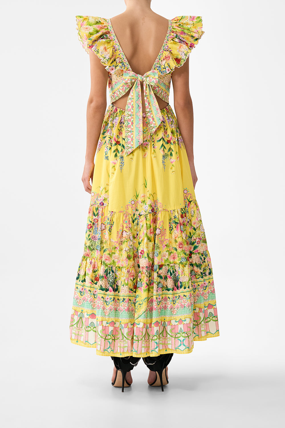 VESTIDO CON VOLANTES Y CUELLO CON VOLANTES LADY LIMONADA