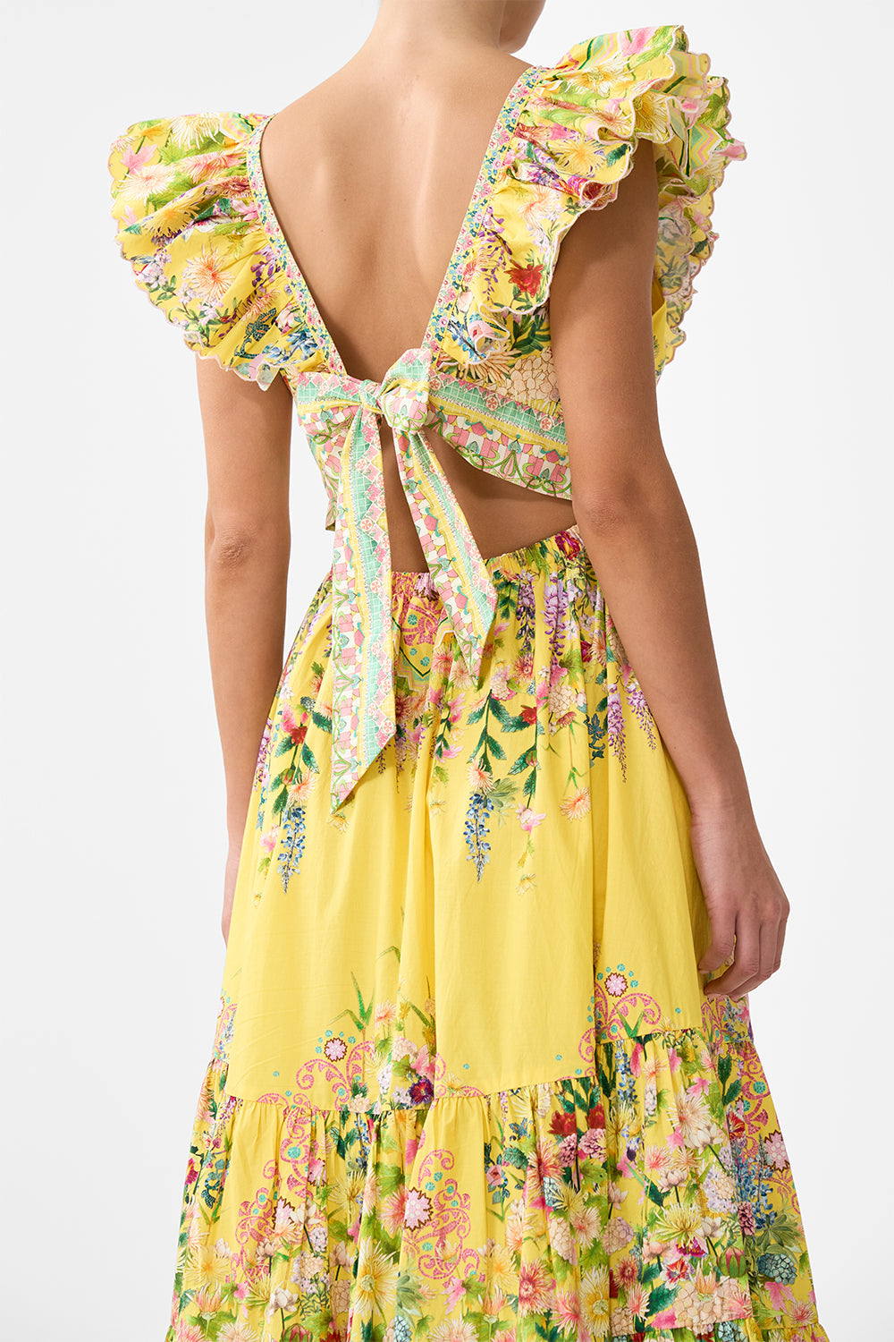 VESTIDO CON VOLANTES Y CUELLO CON VOLANTES LADY LIMONADA