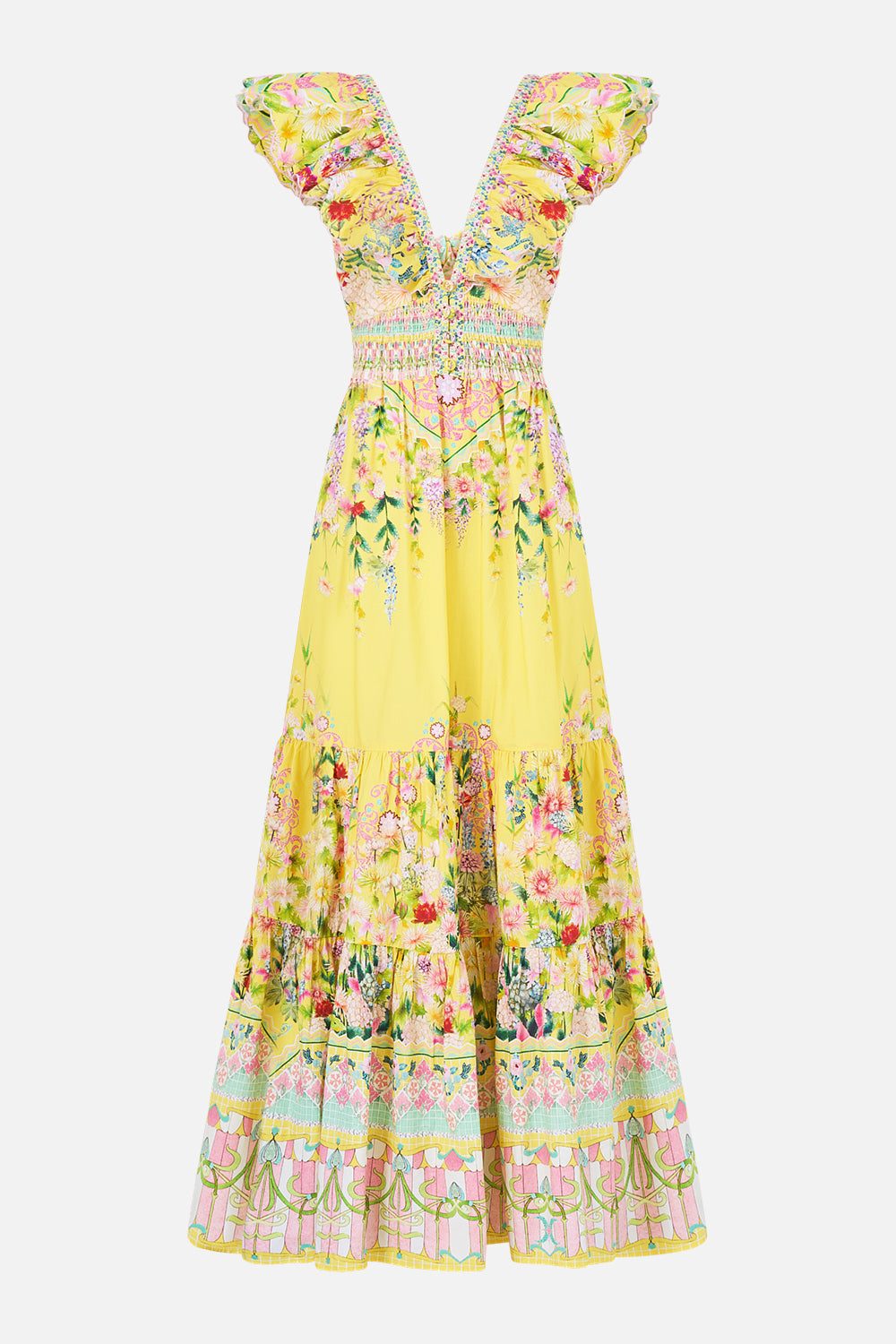 VESTIDO CON VOLANTES Y CUELLO CON VOLANTES LADY LIMONADA