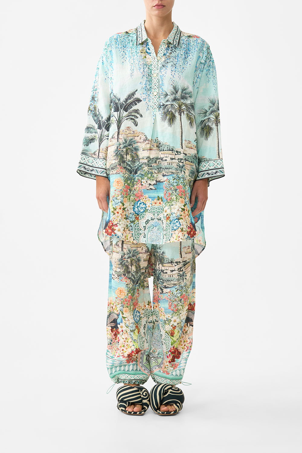 RELAXED HIGH LOW SHIRT DRESS BALEARIC BEBÉ