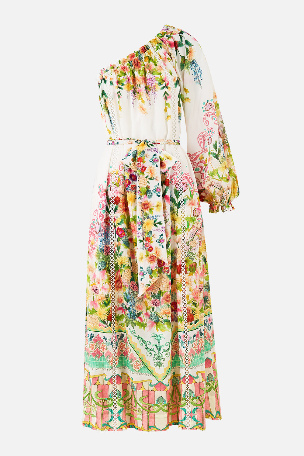 ONE SHOULDER DRESS WITH BLOUSON SLEEVE THE CALL OF CATALONIA