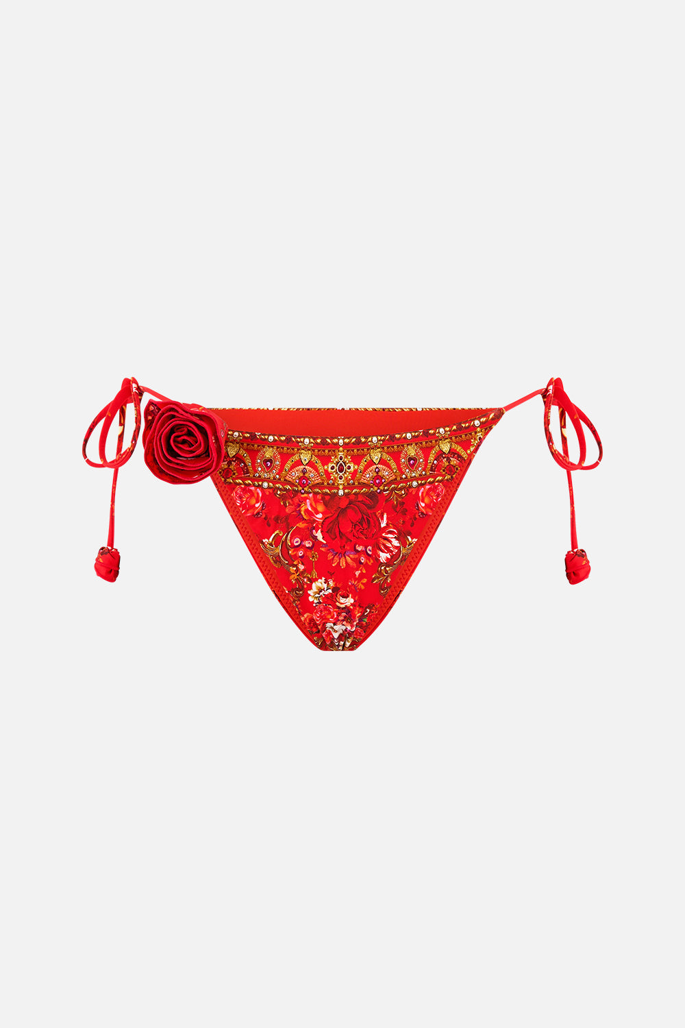 BRAGUITA DE BIKINI ATREVIDA DE CINTURA BAJA CON ROSETAS OLÉ OLÉ