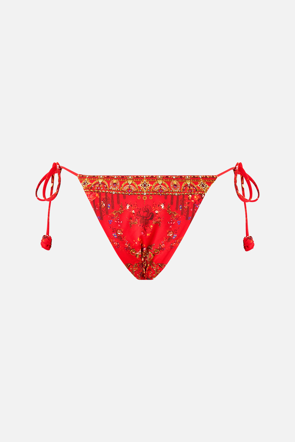 BRAGUITA DE BIKINI ATREVIDA DE CINTURA BAJA CON ROSETAS OLÉ OLÉ
