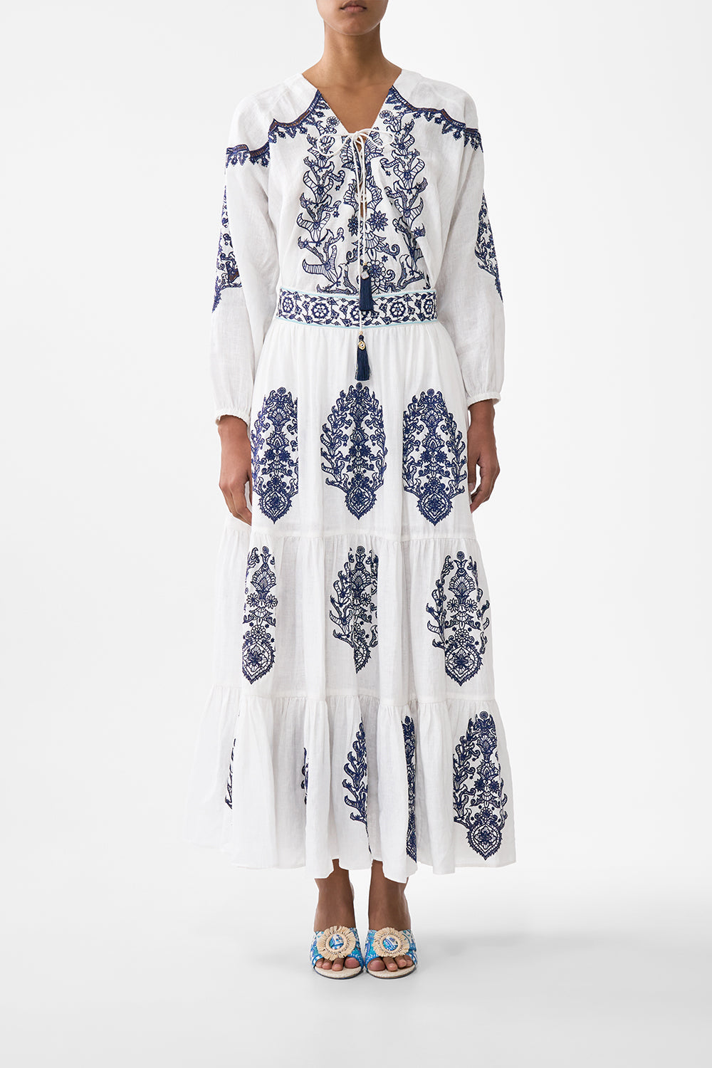 TIERED EMBROIDERED SKIRT ISNIK LULLABY