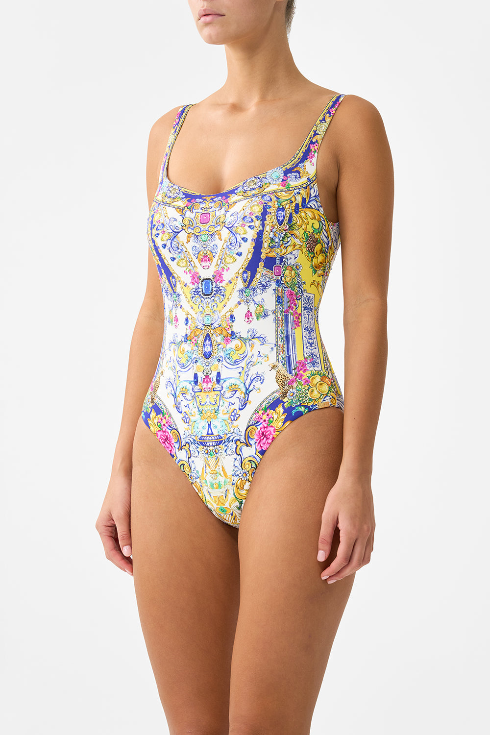 UNDERWIRE SQUARE NECK ONE PIECE WITH SCOOP BACK ESPAÑA NIRVANA