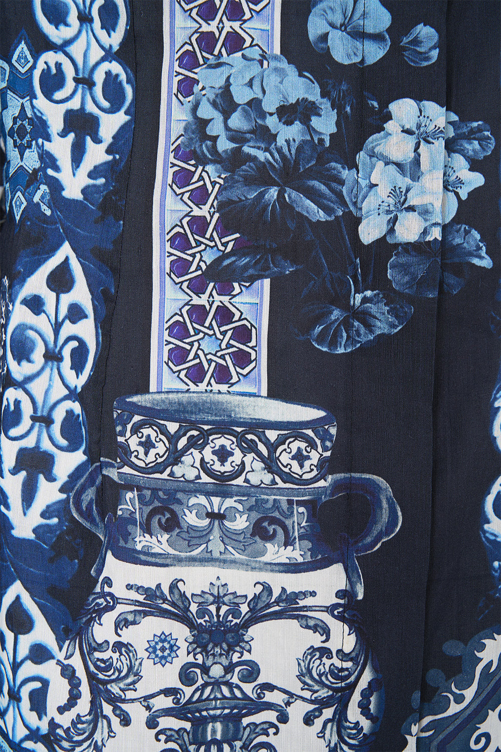 The A Tiled Wonderland Shirt Dress With A Line Skirt | CAMILLA US