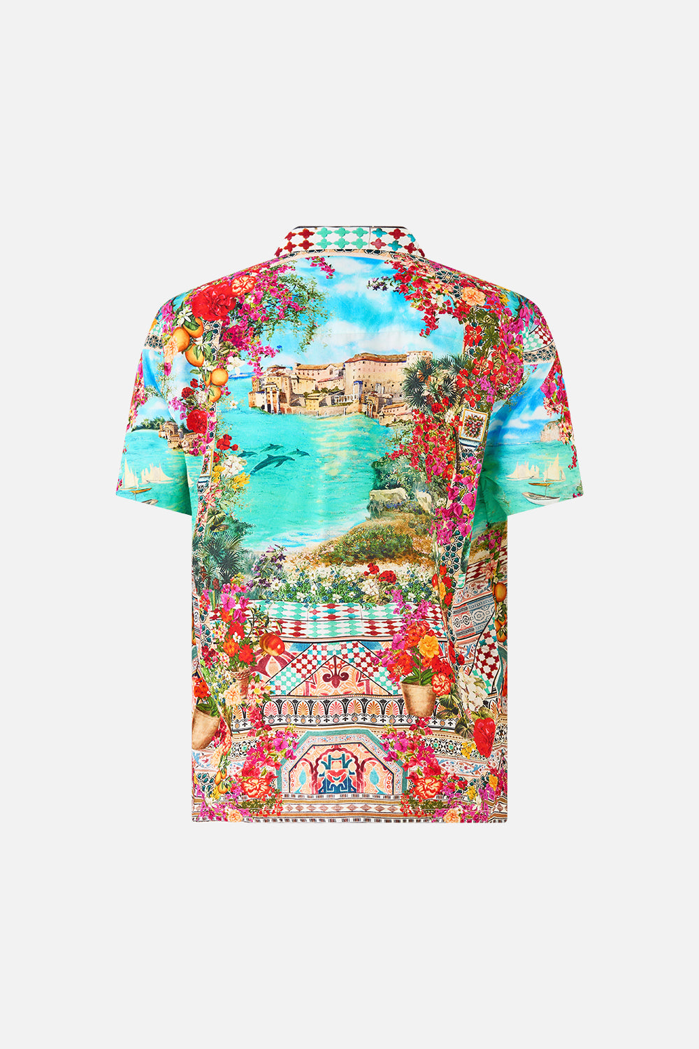 SHORT SLEEVE CAMP COLLARED SHIRT MEET ME IN MALLORCA