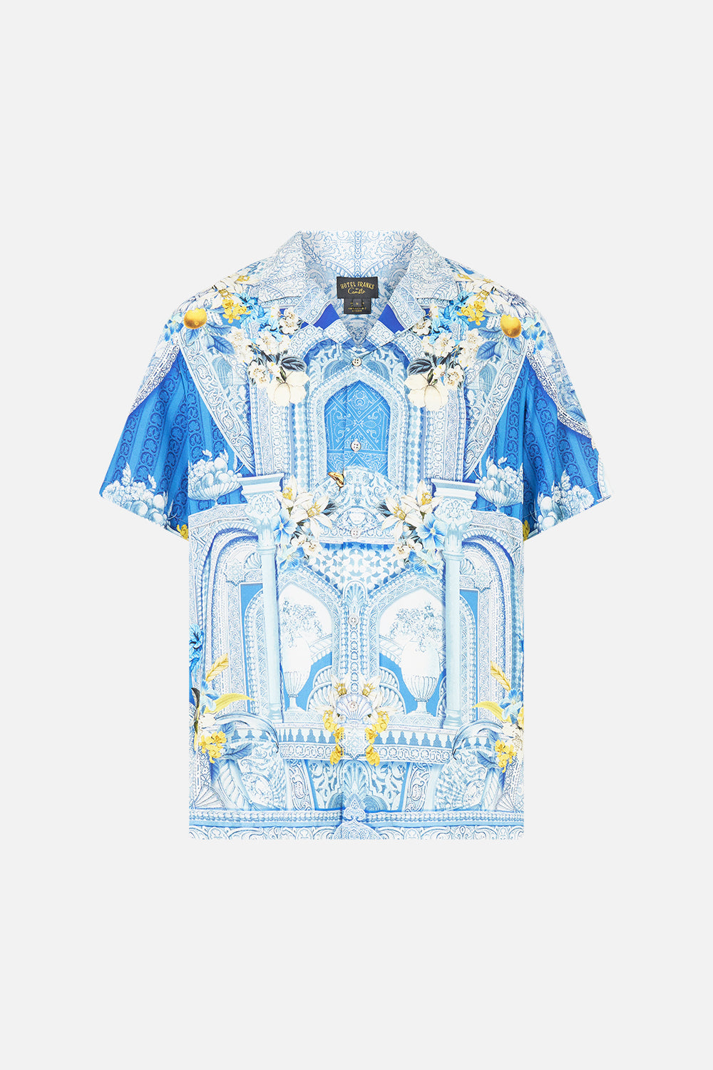 CAMISA DE MANGA CORTA CON CUELLO CUBANO DE NADA GRANADA