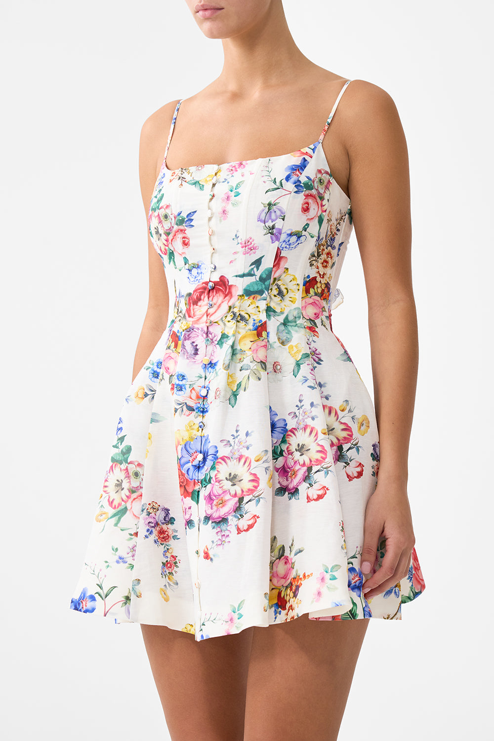The I Left My Heart In Granada Corset Dress With Short Flared Skirt