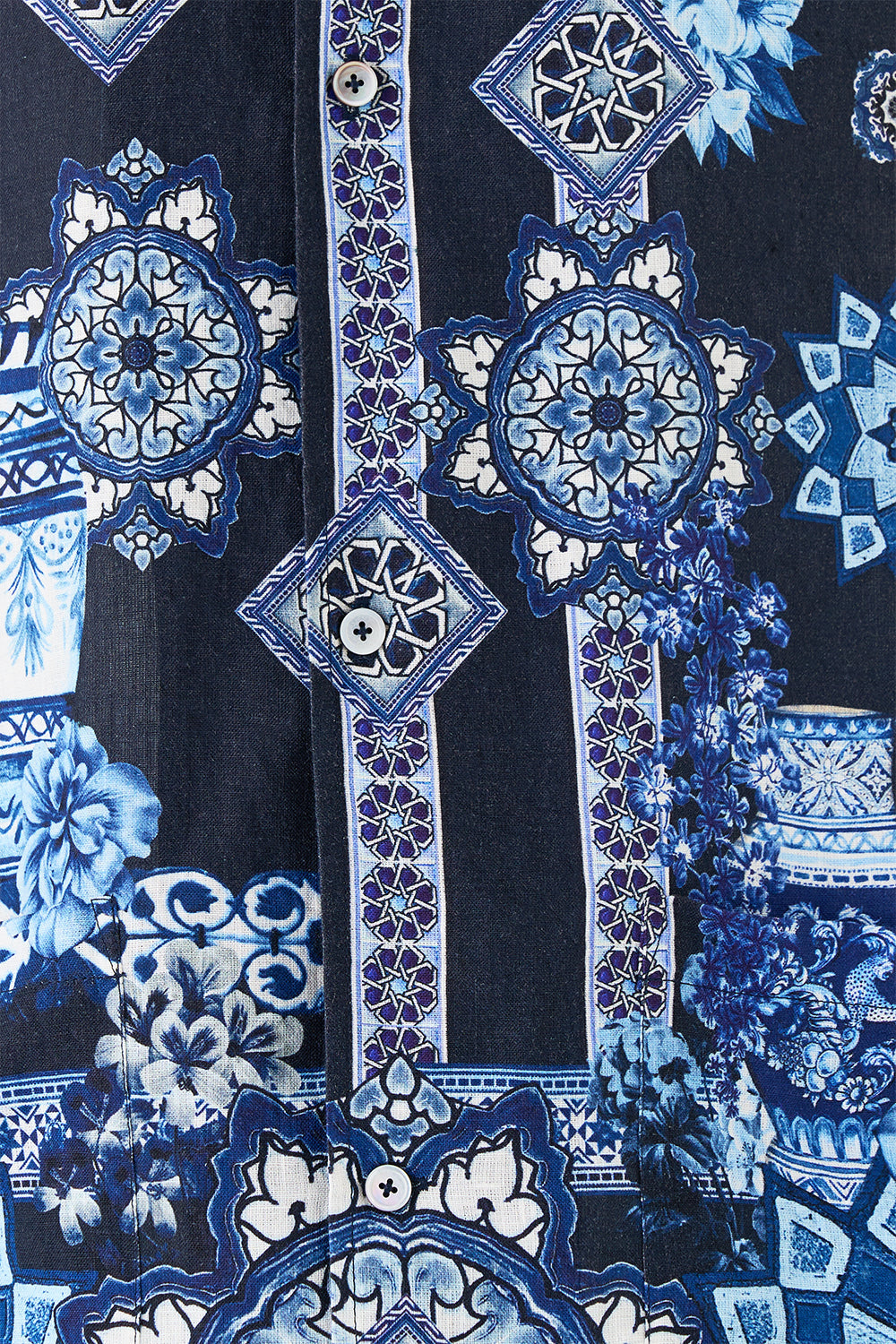 SHORT SLEEVE CABANA SHIRT A TILED WONDERLAND