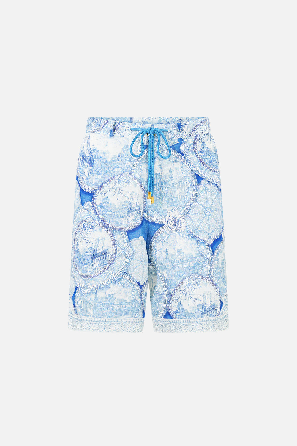 PANTALÓN CORTO LARGO CON ESPALDA ELÁSTICA DE NADA GRANADA