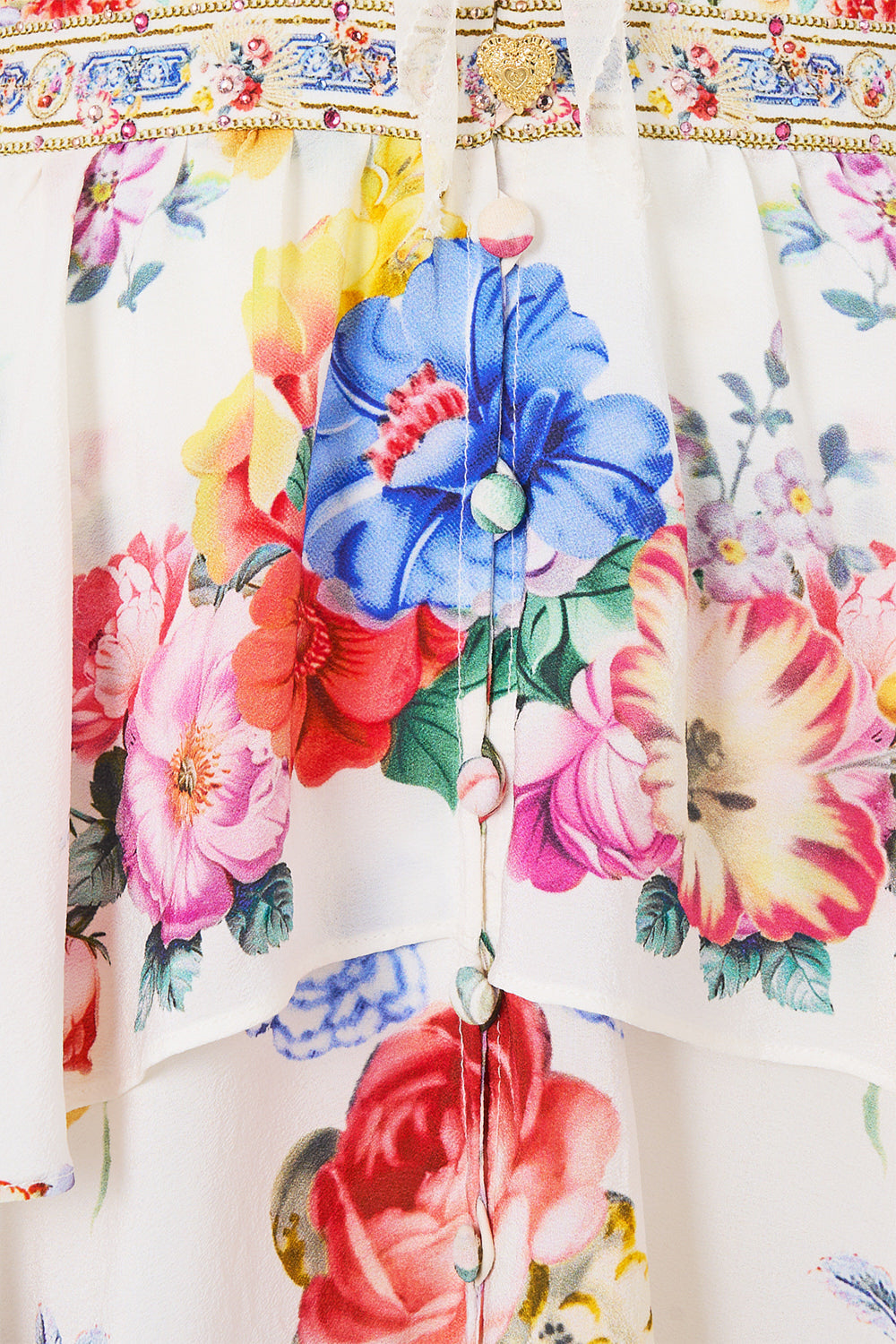 SHORT WAISTBAND DRESS WITH RUFFLE SLEEVE I LEFT MY HEART IN GRANADA