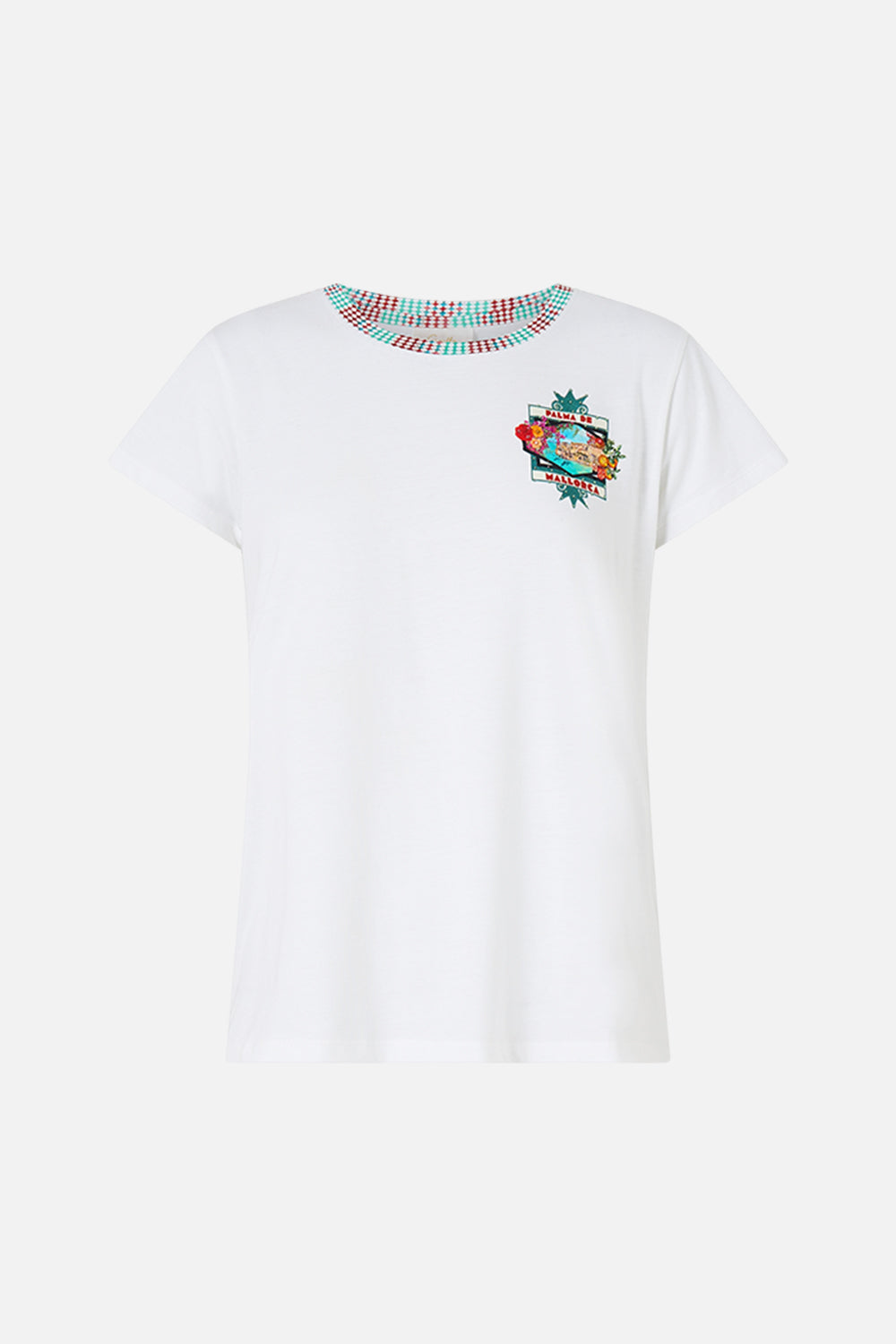 CAMISETA CUELLO REDONDO CORTE AJUSTADO MEET ME IN MALLORCA