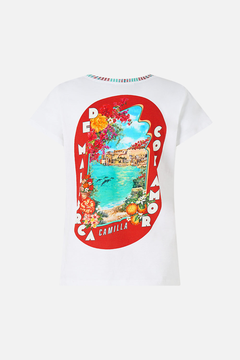 CAMISETA CUELLO REDONDO CORTE AJUSTADO MEET ME IN MALLORCA