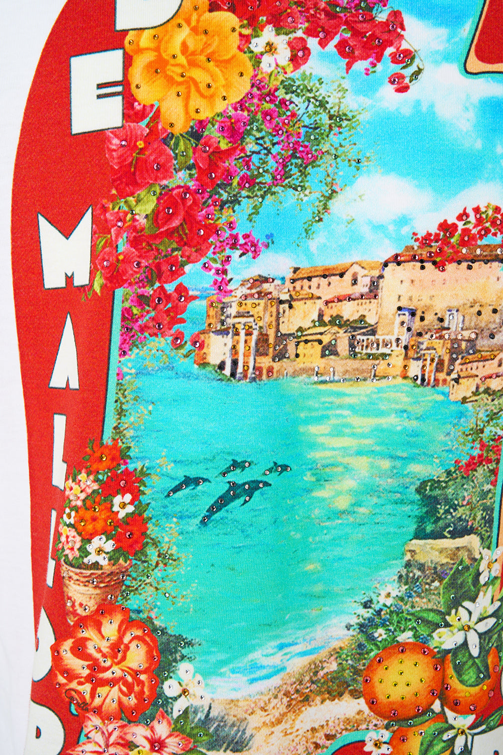 CAMISETA CUELLO REDONDO CORTE AJUSTADO MEET ME IN MALLORCA