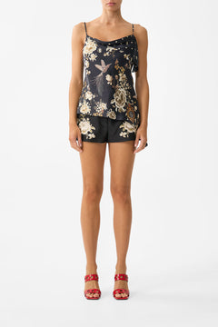 ASYMMETRIC DRAPED TOP FLAMENCO FOLKLORE