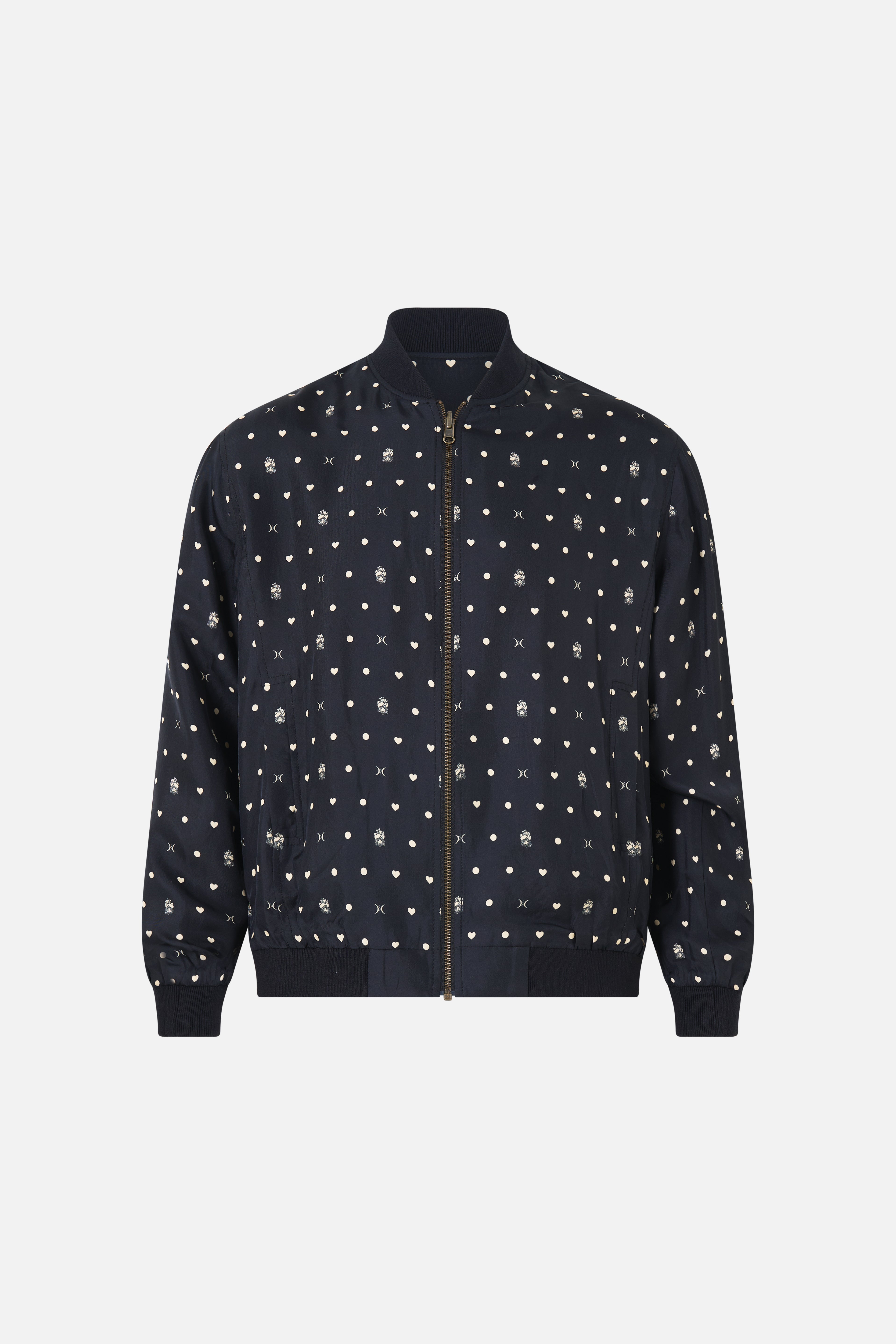 REVERSIBLE ZIP THROUGH BOMBER JACKET FLAMENCO FOLKLORE
