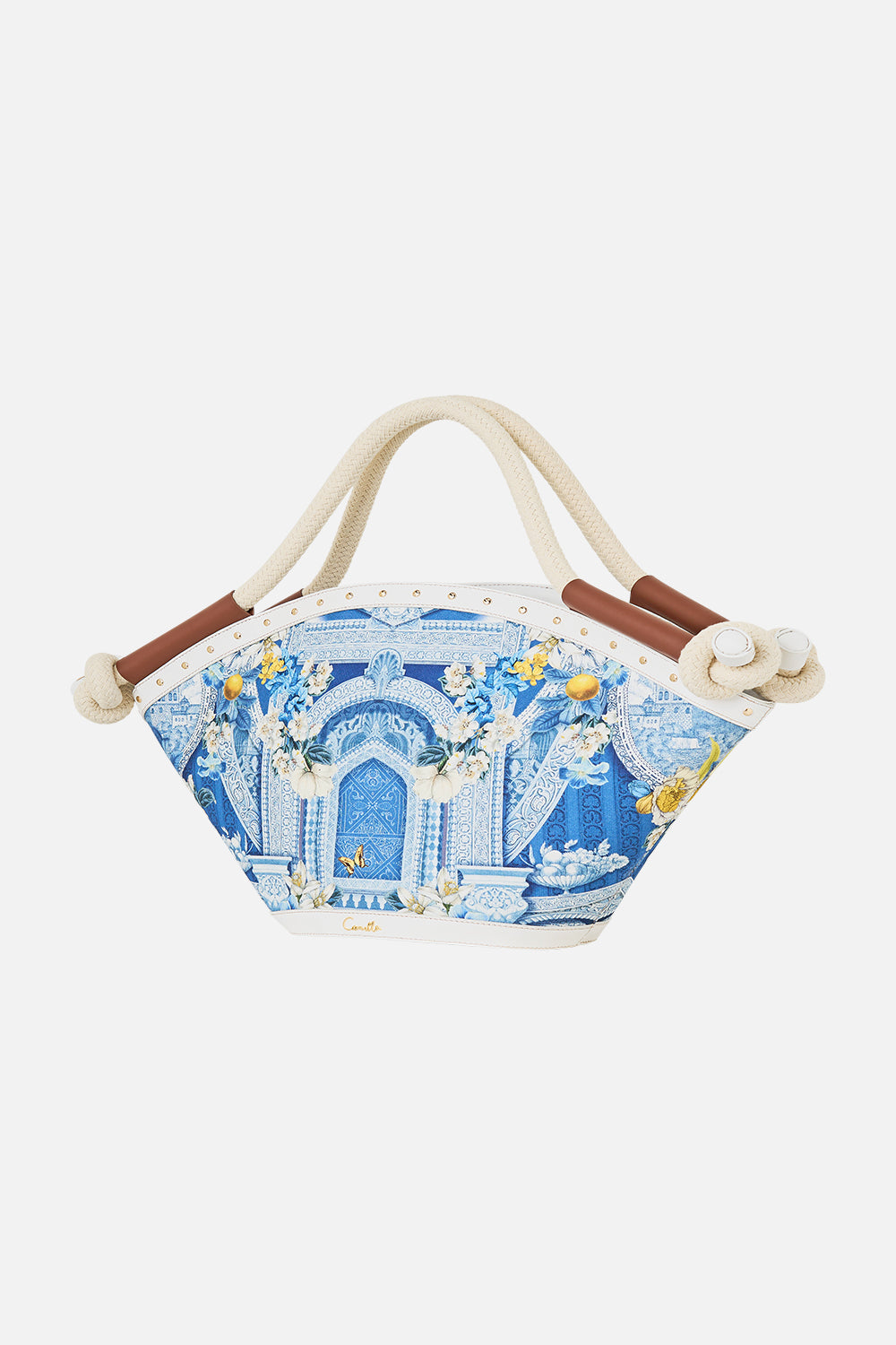 The CAMILLA canvas tote bag in our print De Nada Granada.