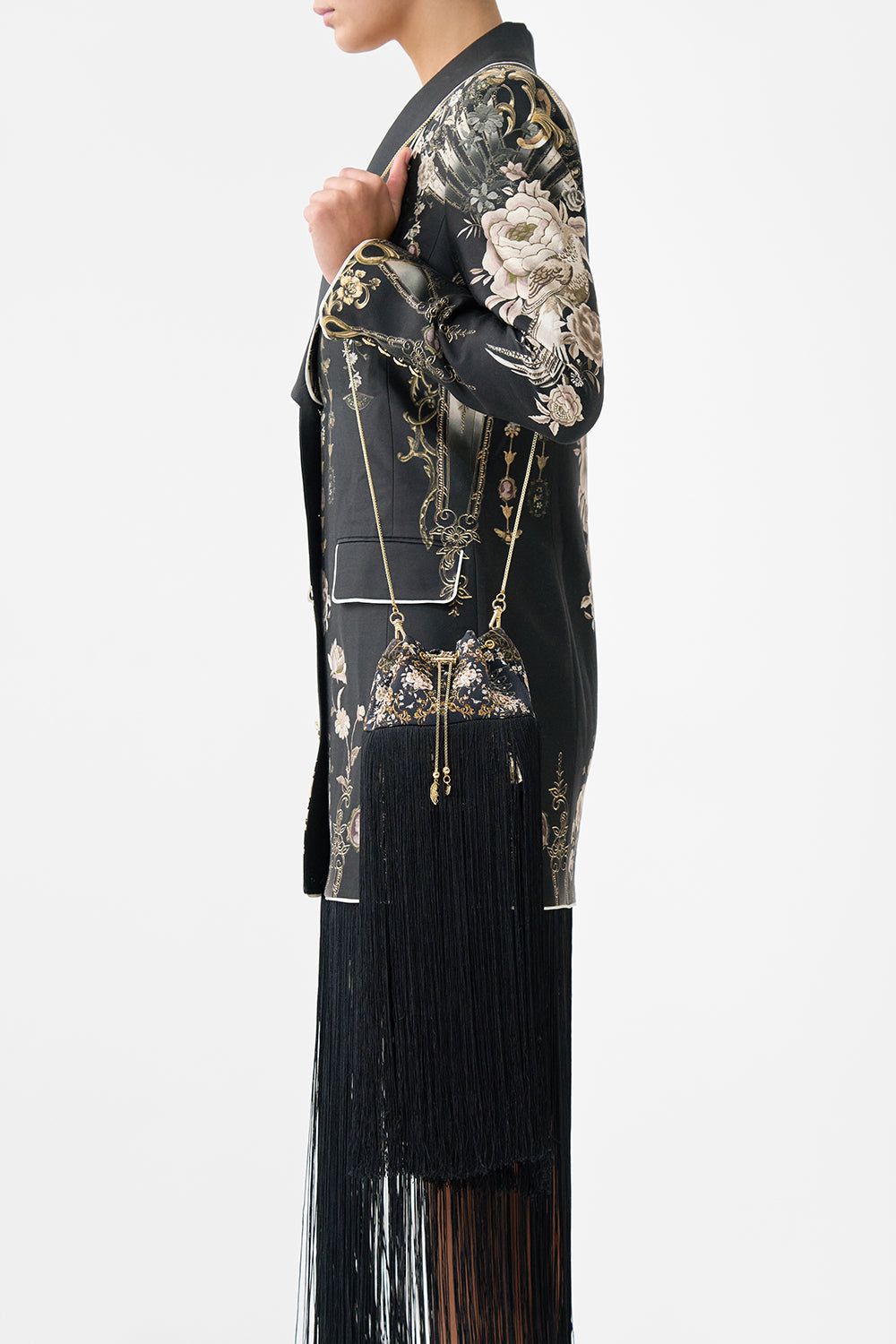 BOLSA CON CORDÓN Y FLECOS FOLCLORE FLAMENCO