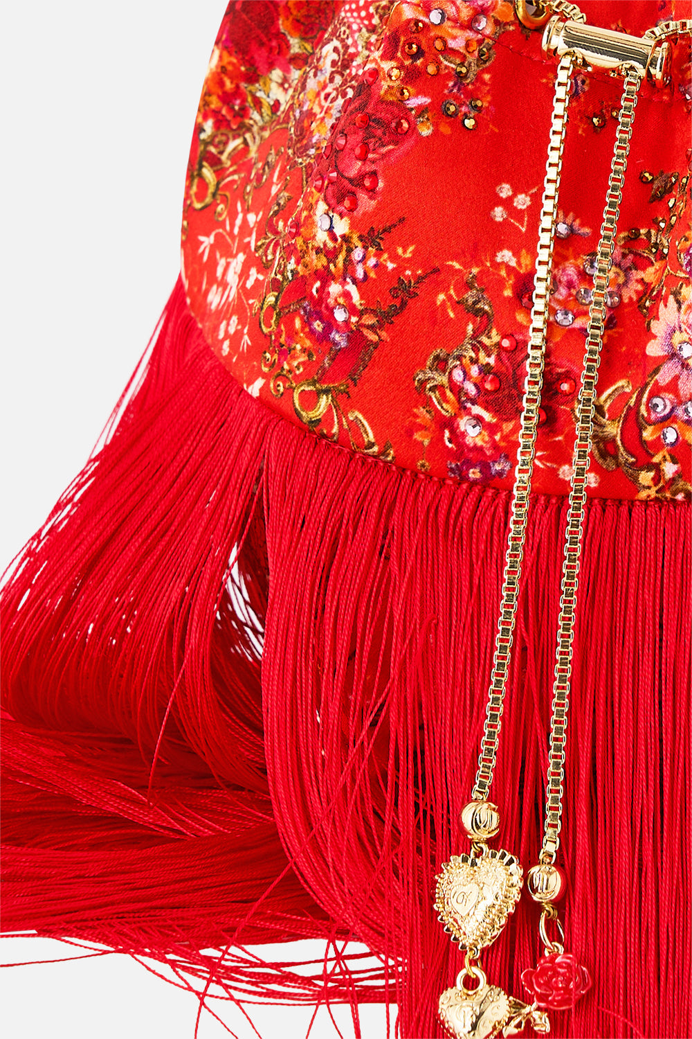 BOLSA CON CORDÓN Y FLECOS OLÉ OLÉ