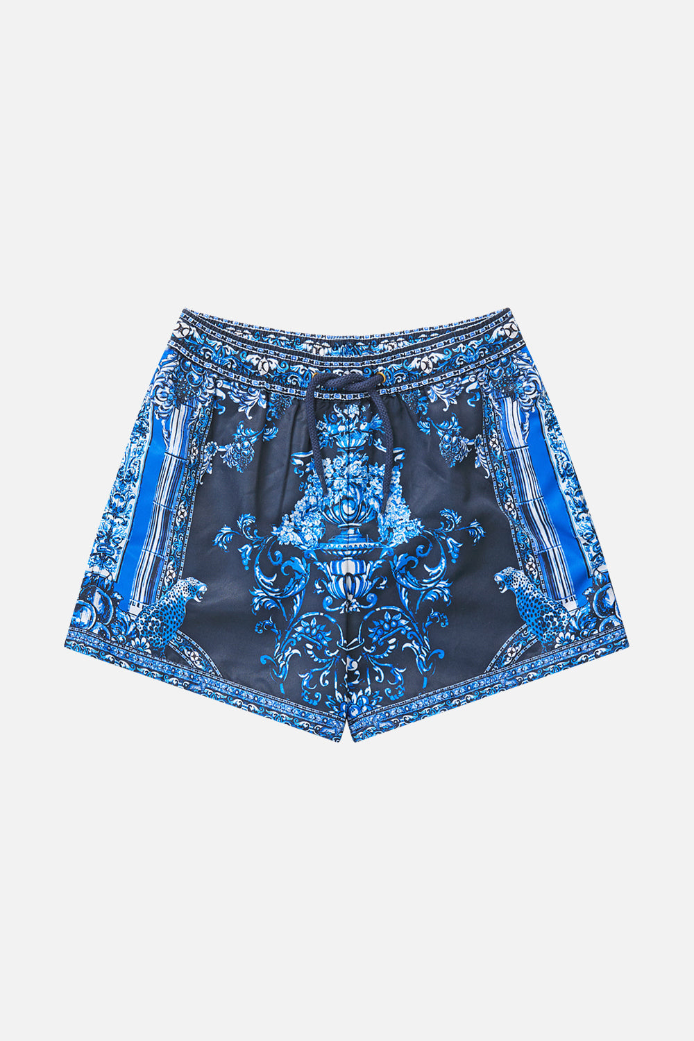 PANTALONETA CORTA DE NIÑO CON CINTURA ELÁSTICA UN PAÍS DE LAS MARAVILLAS DE AZULEJOS