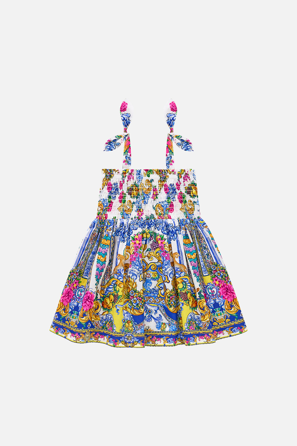 VESTIDO DE BEBÉ TIRANTE ANCHO HOMBRO FRUNCIDO ESPAÑA NIRVANA