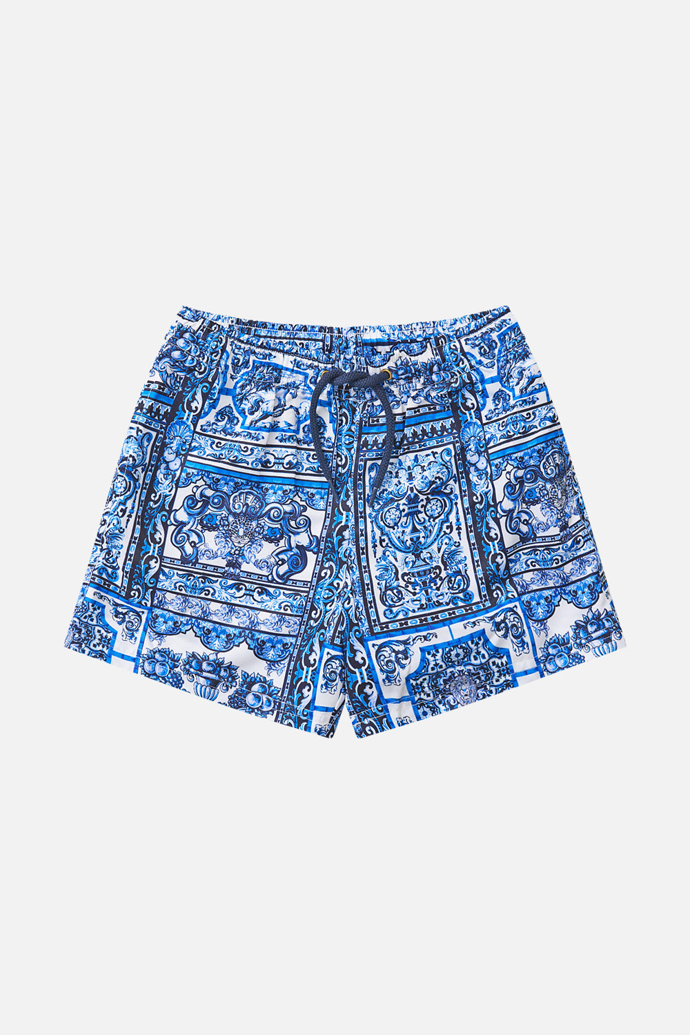 BOYS MID LENGTH BOARDSHORT WITH ELASTIC WAIST AZUL ARISTOCRACY