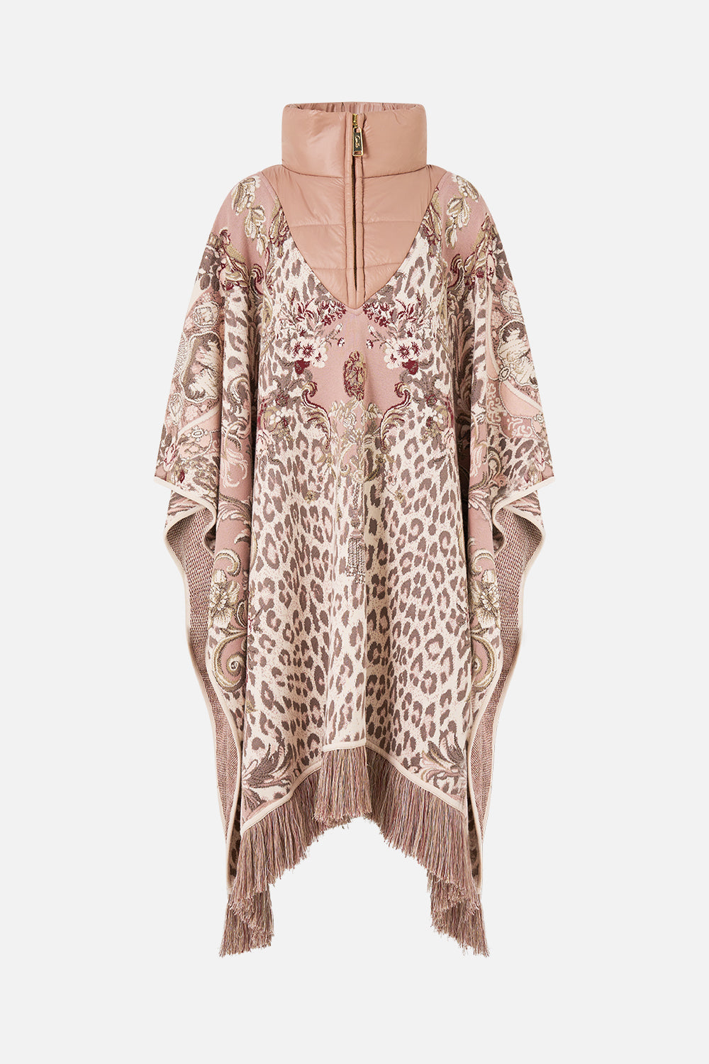 PONCHO CORTO DE PUNTO CON CUELLO ACOLCHADO ARANJUEZ ANIMALIA