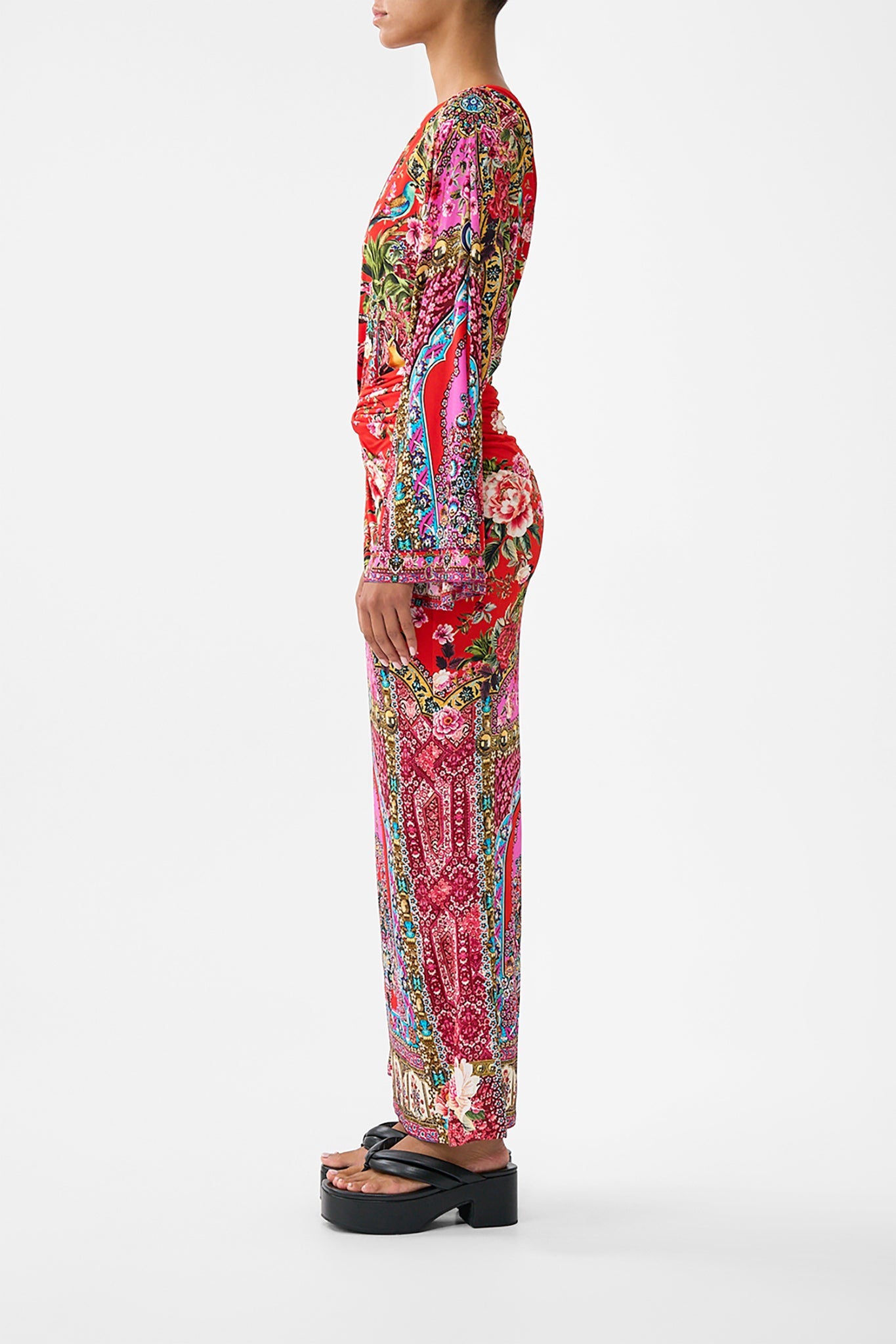 Heirloom Empire One Shoulder Jersey Dress | CAMILLA US – CAMILLA