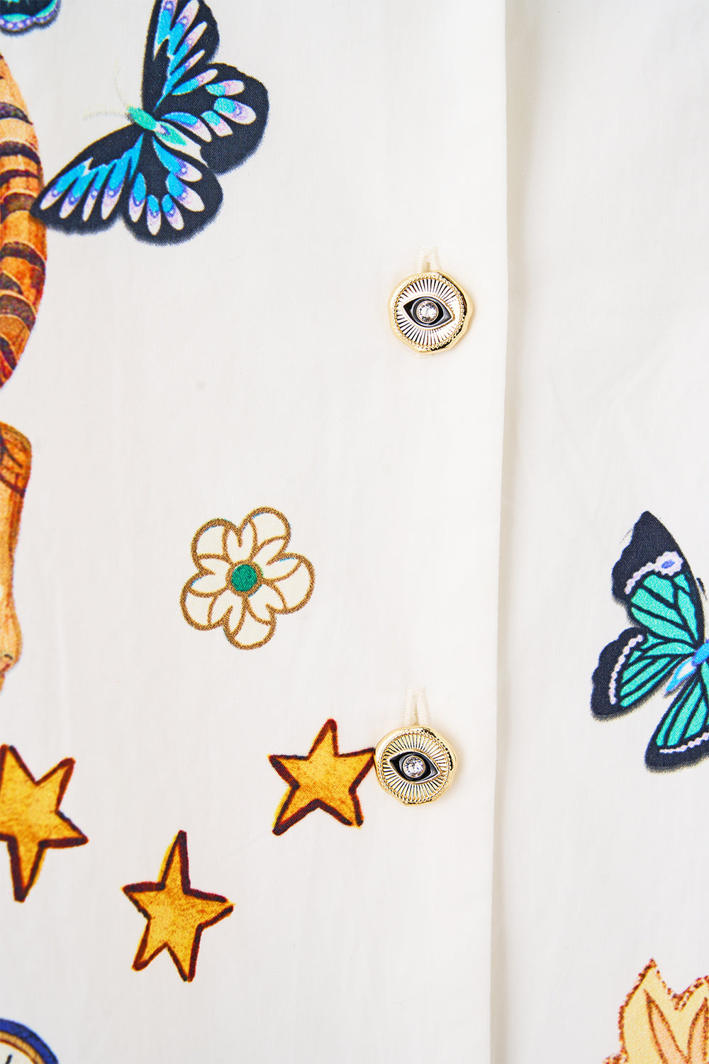 BLUSA CORTA CON CUELLO CAMISERO KAPADOKYA KITSCH