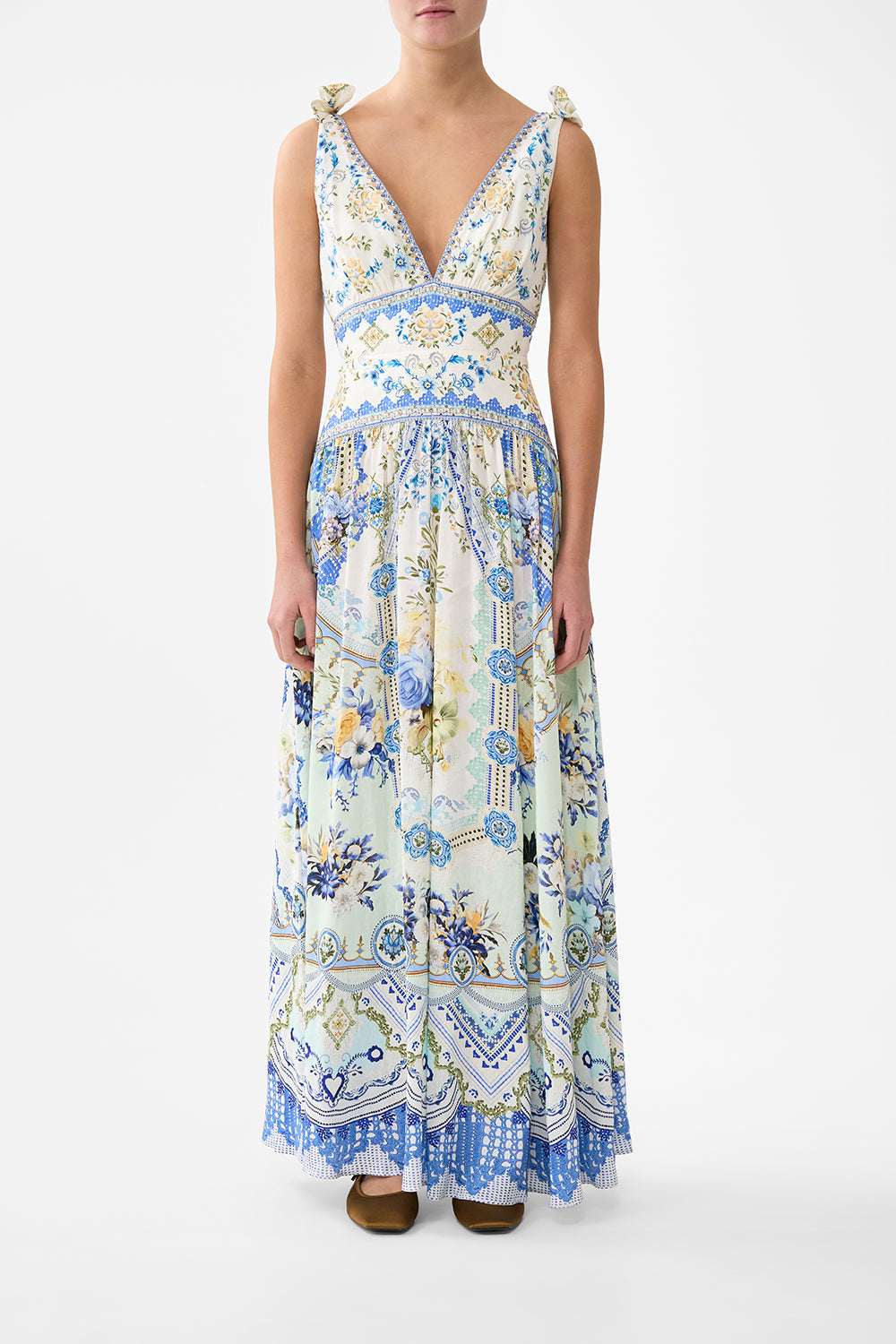VESTIDO CON TIRANTES DE LAZO MY HOMESPUN HEART
