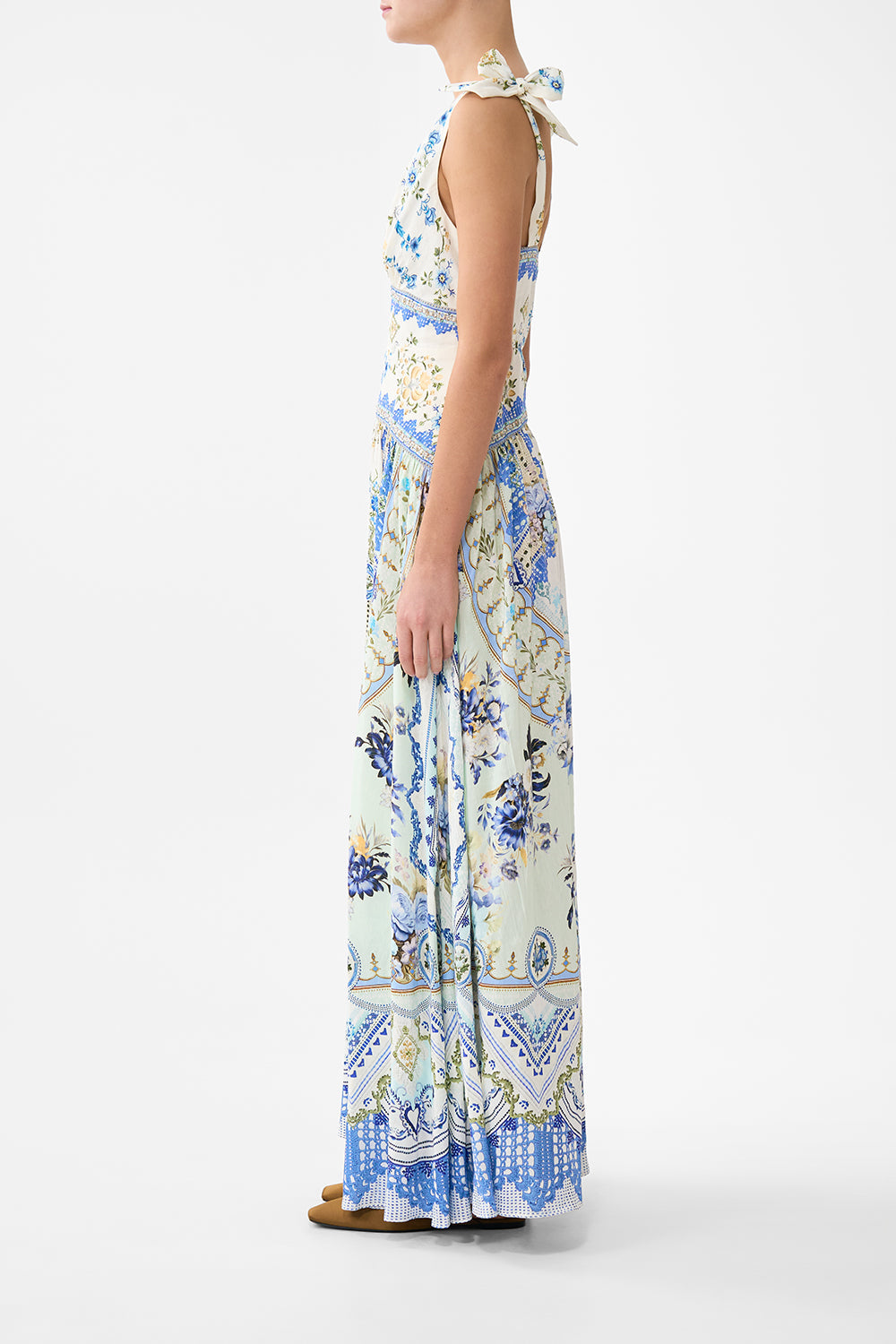 VESTIDO CON TIRANTES DE LAZO MY HOMESPUN HEART