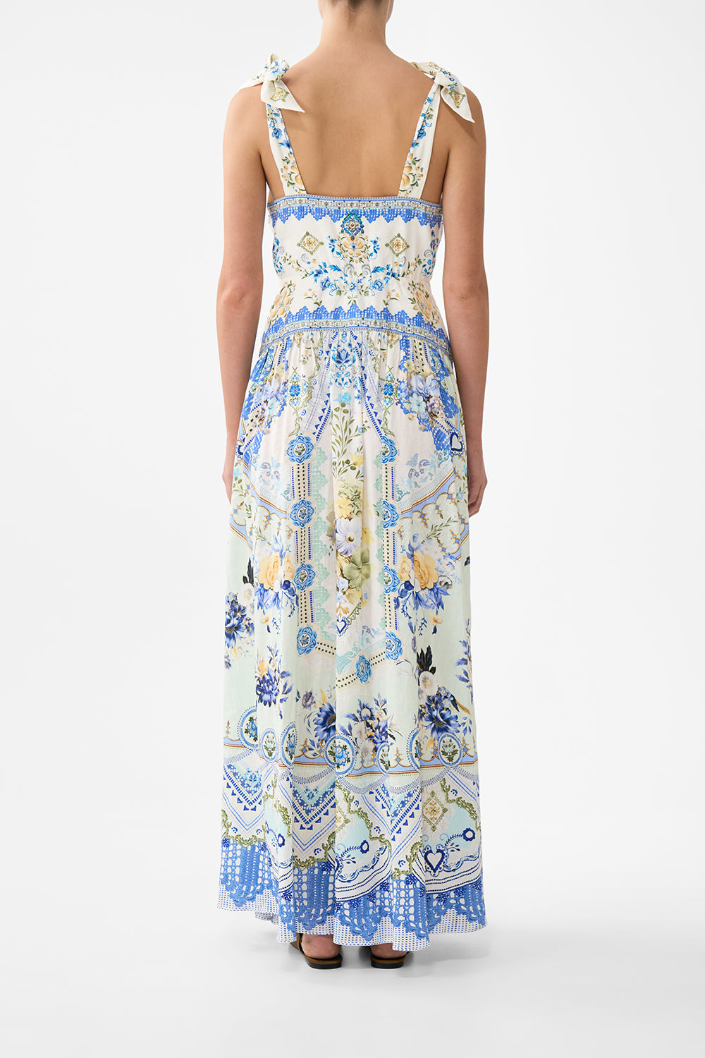 VESTIDO CON TIRANTES DE LAZO MY HOMESPUN HEART