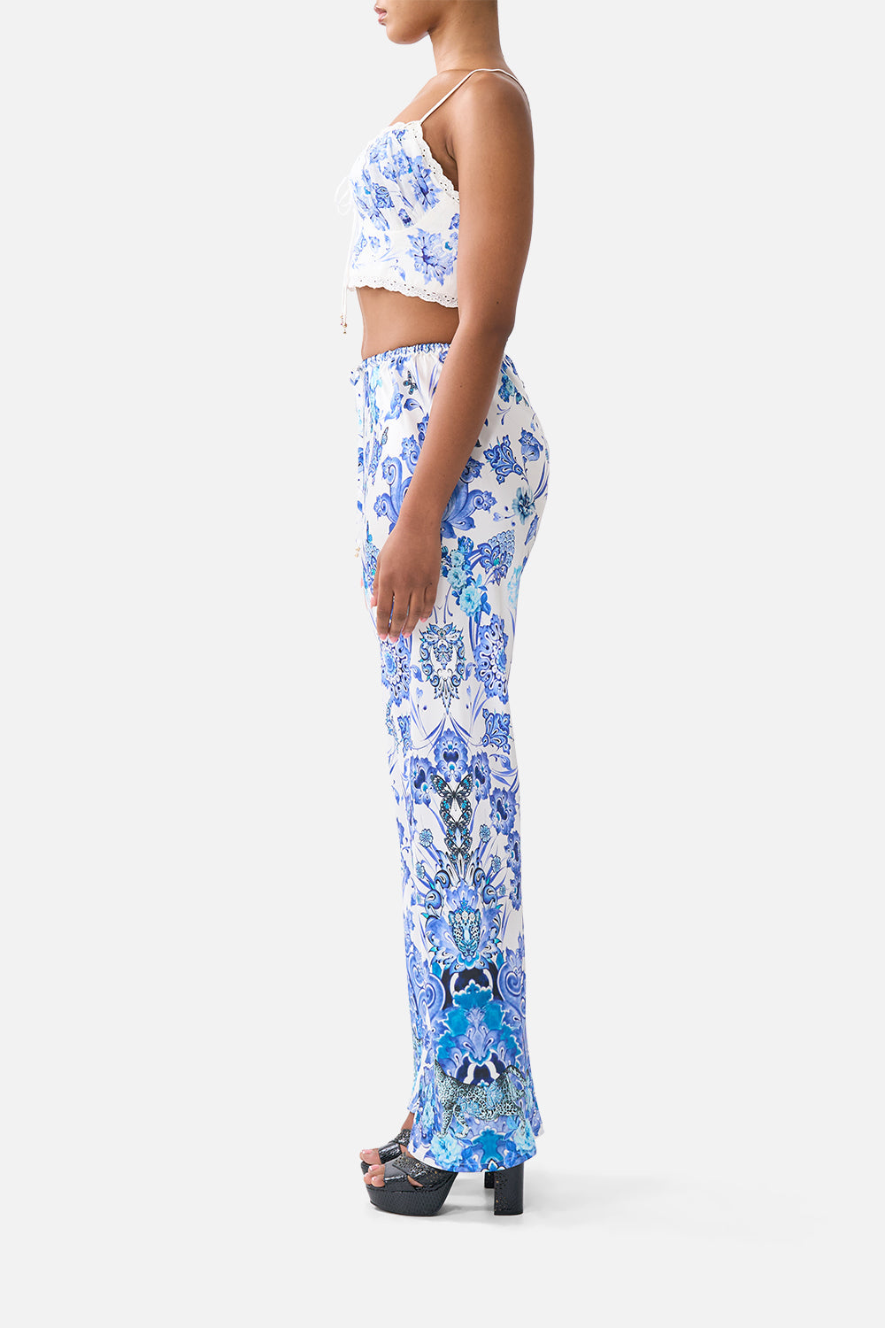BIAS CUT DRAWSTRING PANT ALL ABOUT THAT LACE