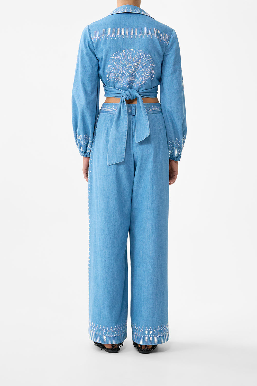 FULL LENGTH WIDE LEG TROUSER THE HUM OF THE ALHAMBRA