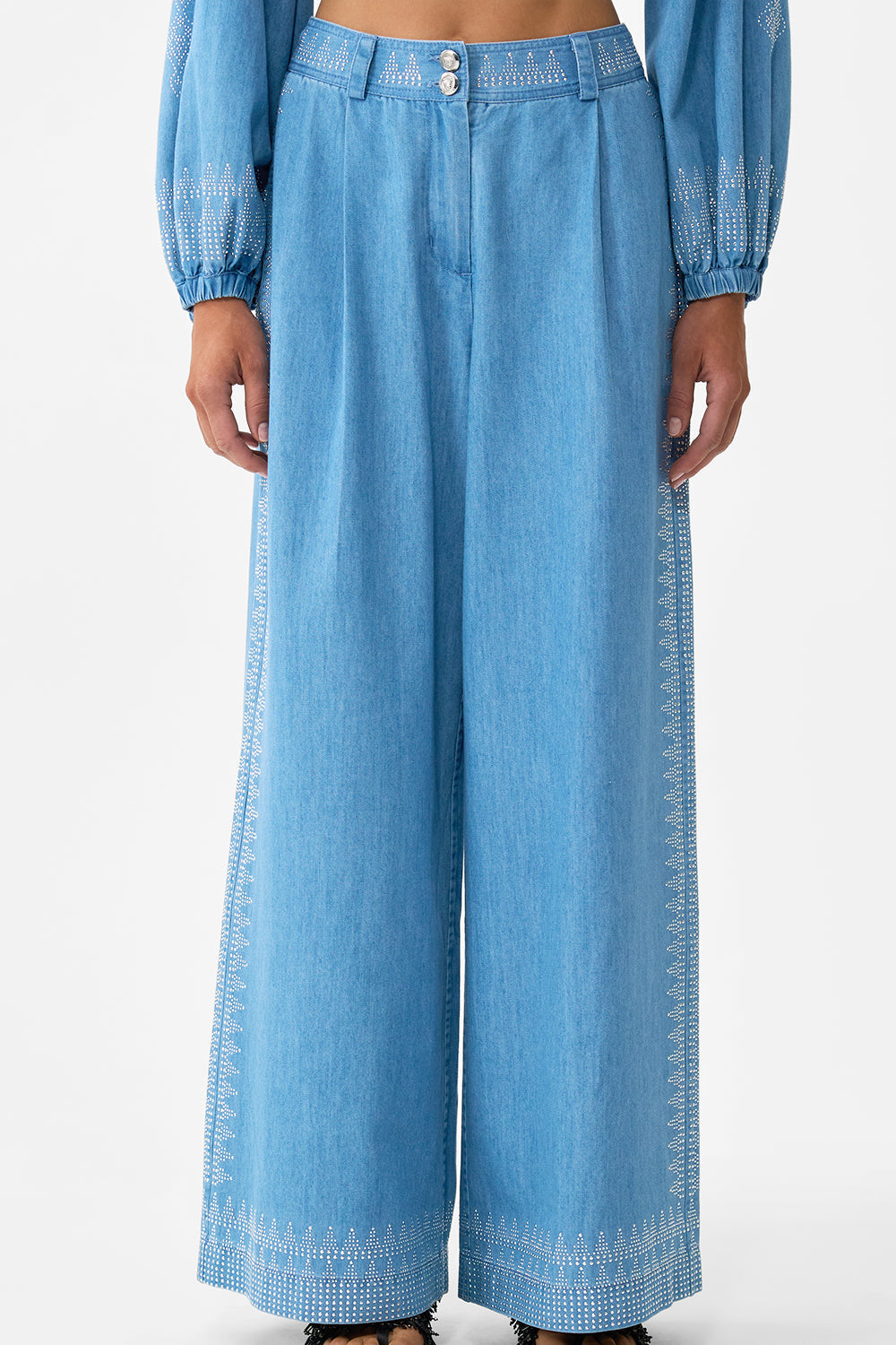 FULL LENGTH WIDE LEG TROUSER THE HUM OF THE ALHAMBRA