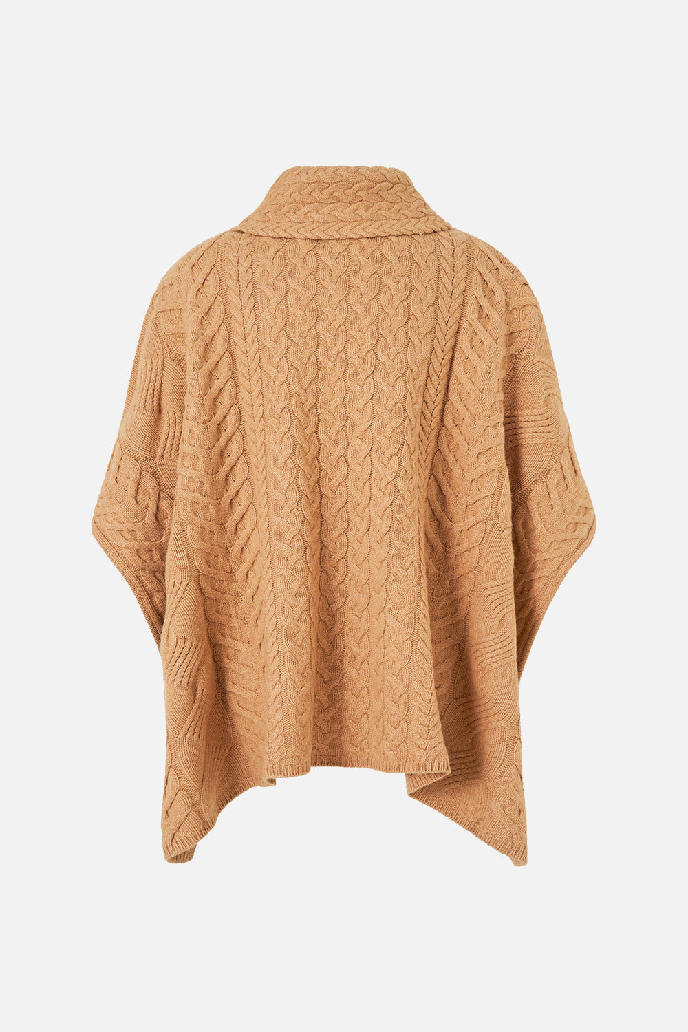 FUNNEL NECK KNIT PONCHO ARANJUEZ ANIMALIA