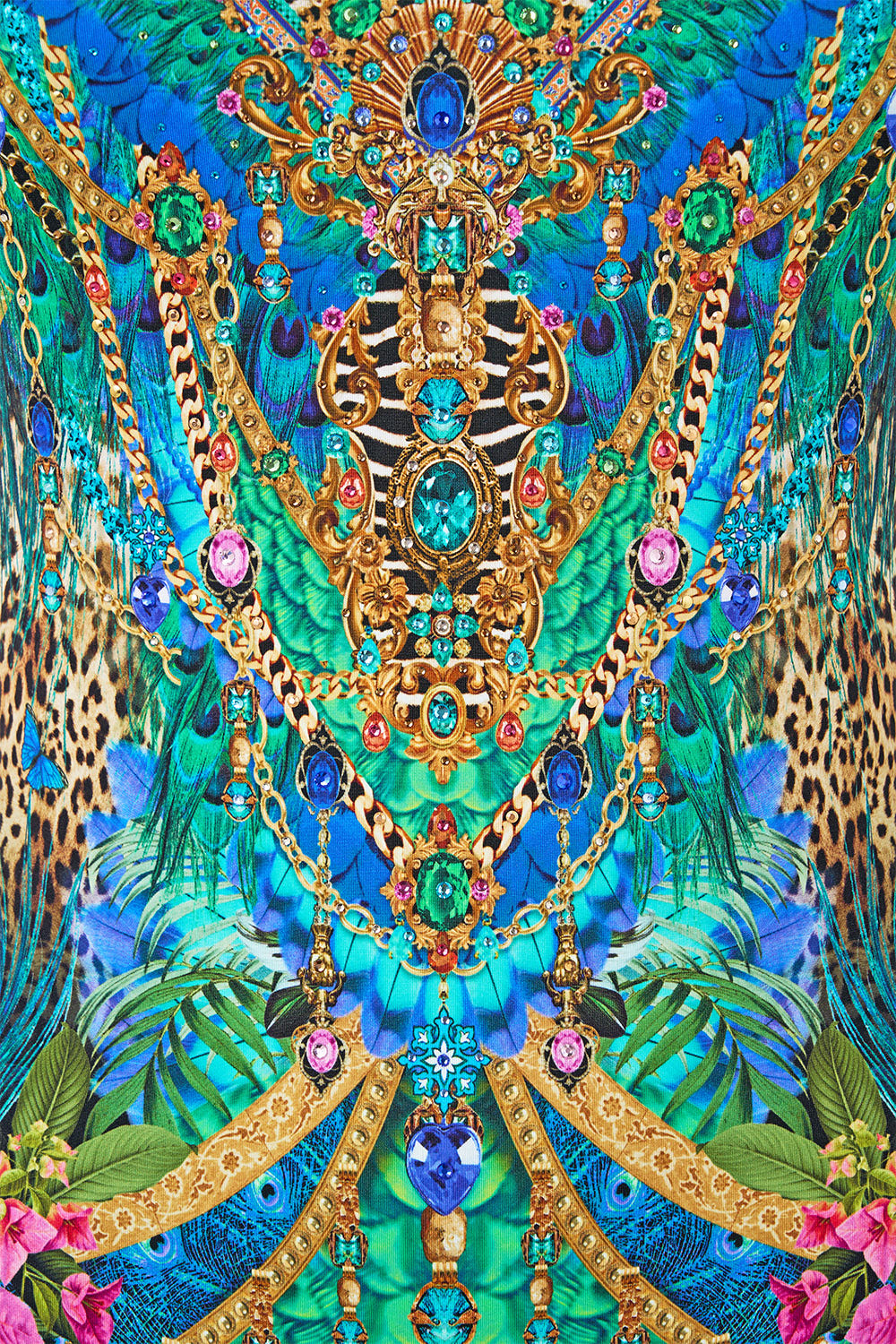 V NECK UNDERWIRE ONE PIECE WITH BACK CLOSURE ANIMAL ALCHEMY