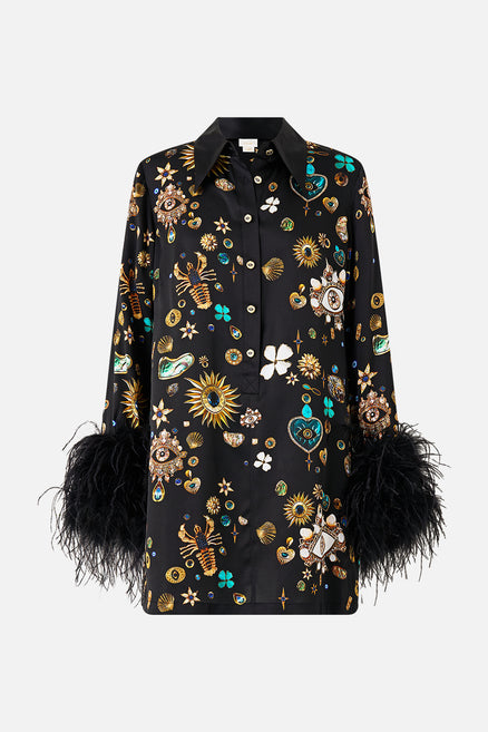Amulets And Alchemy Mini Shirt Dress