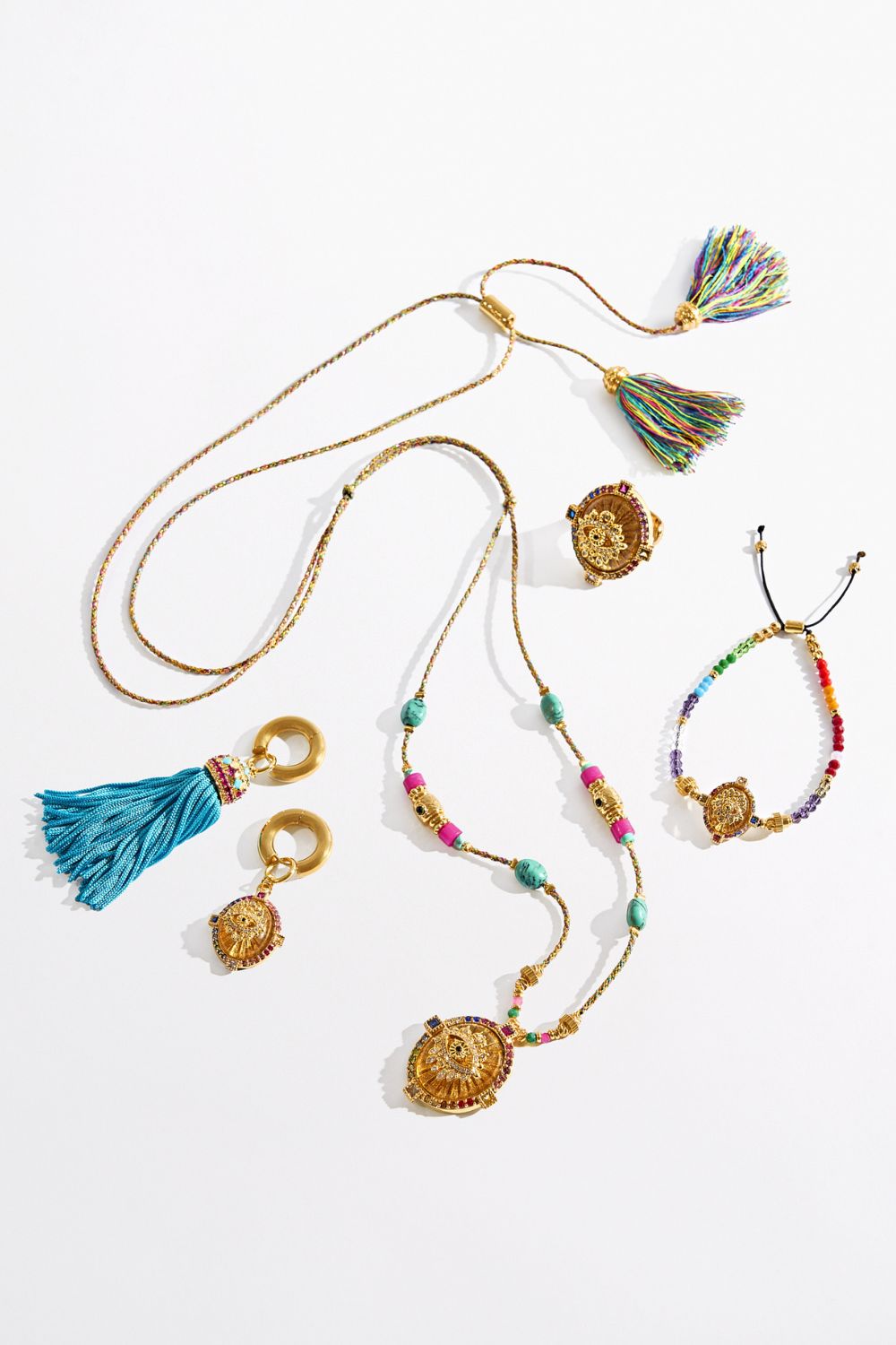 SULTANS, SCRIBES & SHAMANS BEADED BRACELET GOLD