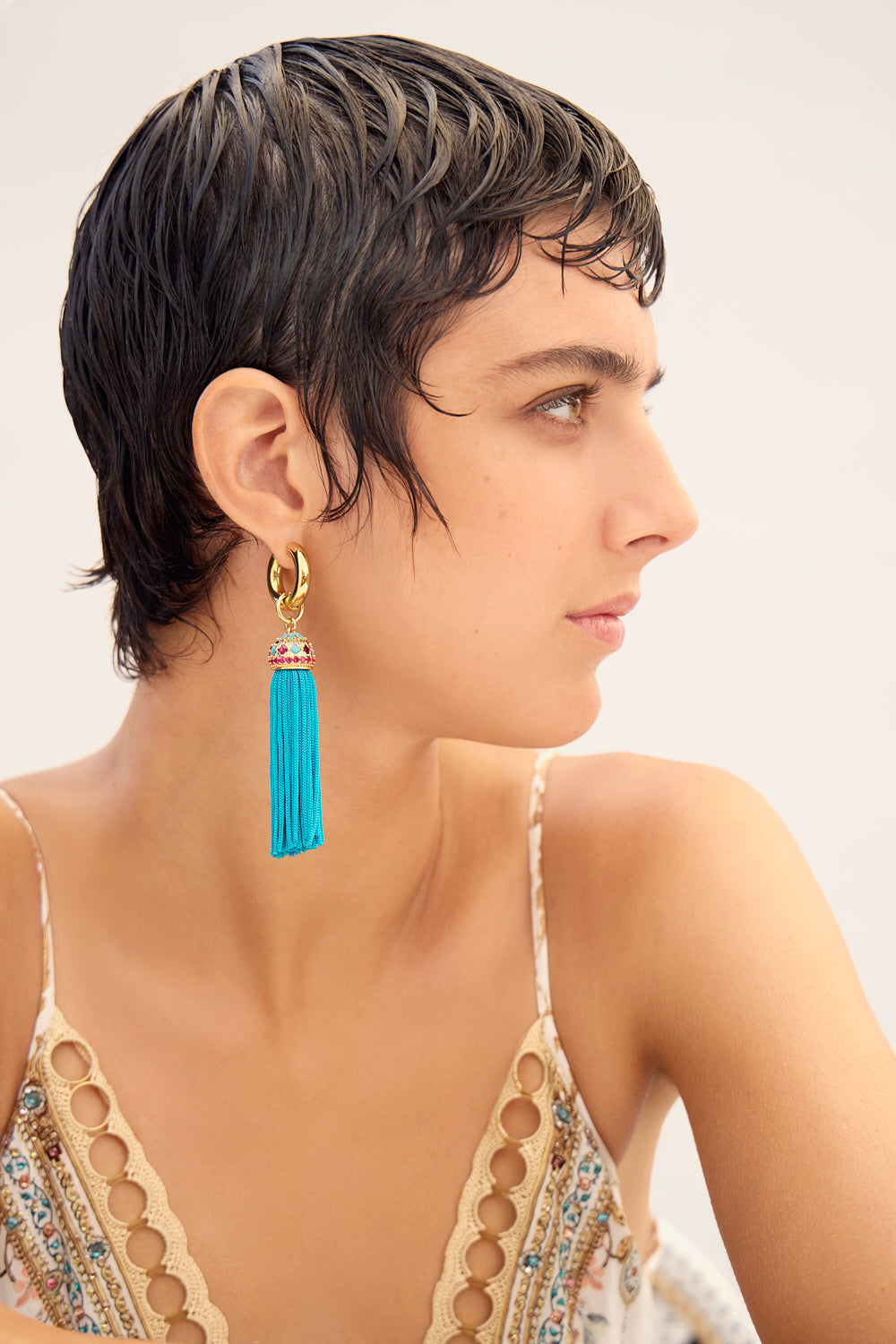 SULTANS, SCRIBES & SHAMANS TASSEL EARRINGS GOLD