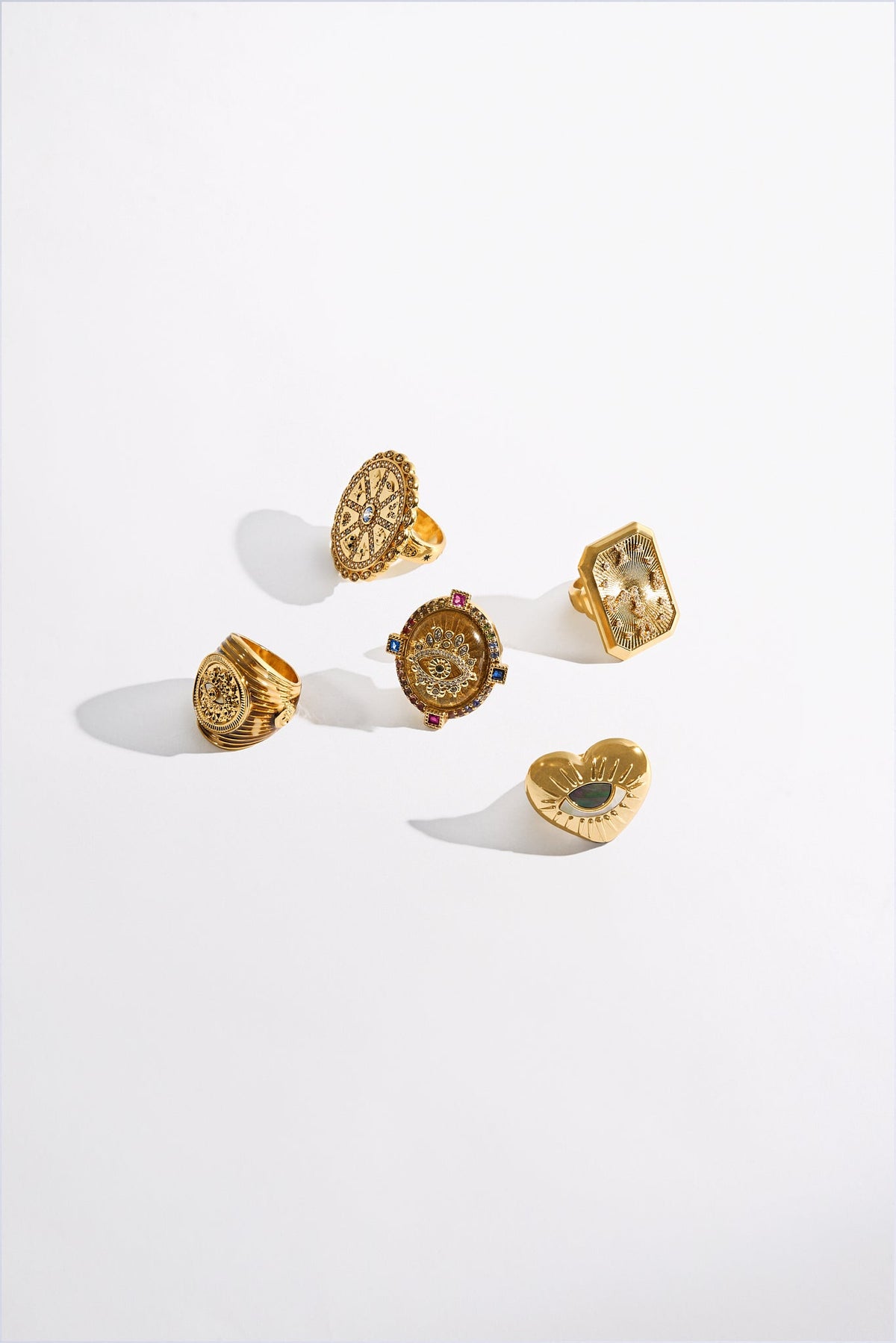 SULTANS, SCRIBES & SHAMANS STATEMENT RING GOLD