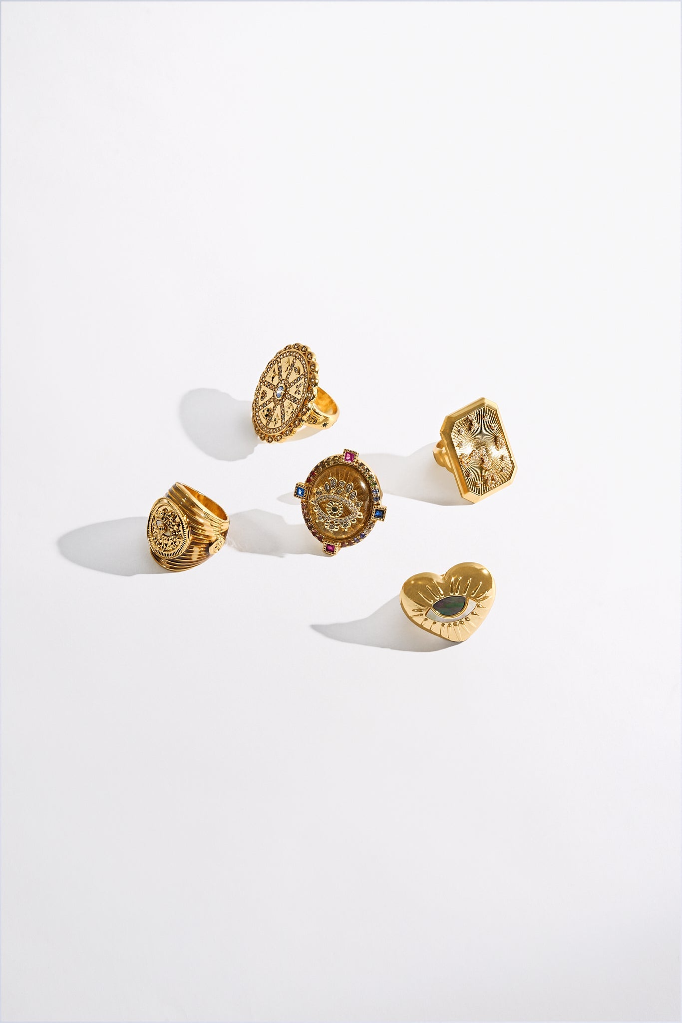 ANILLO GRANDE SULTANES, ESCRIBAS Y CHAMANES ORO