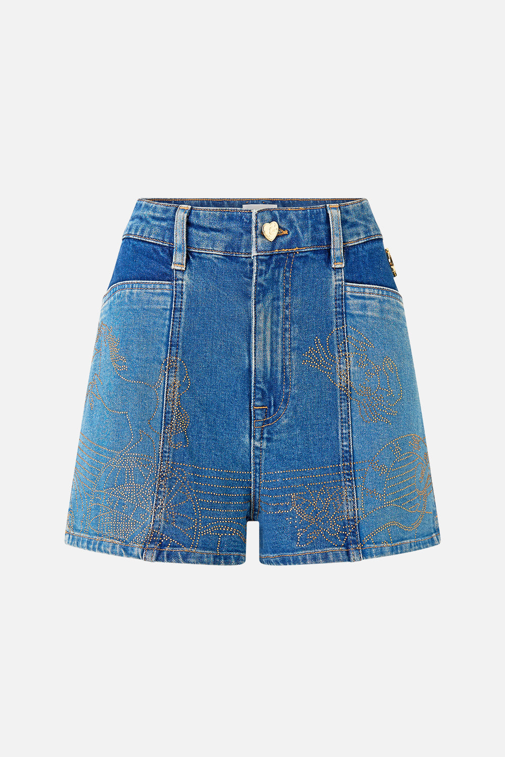 JEANS CORTOS DE MEZCLILLA JENNA ZODIAC ZONE