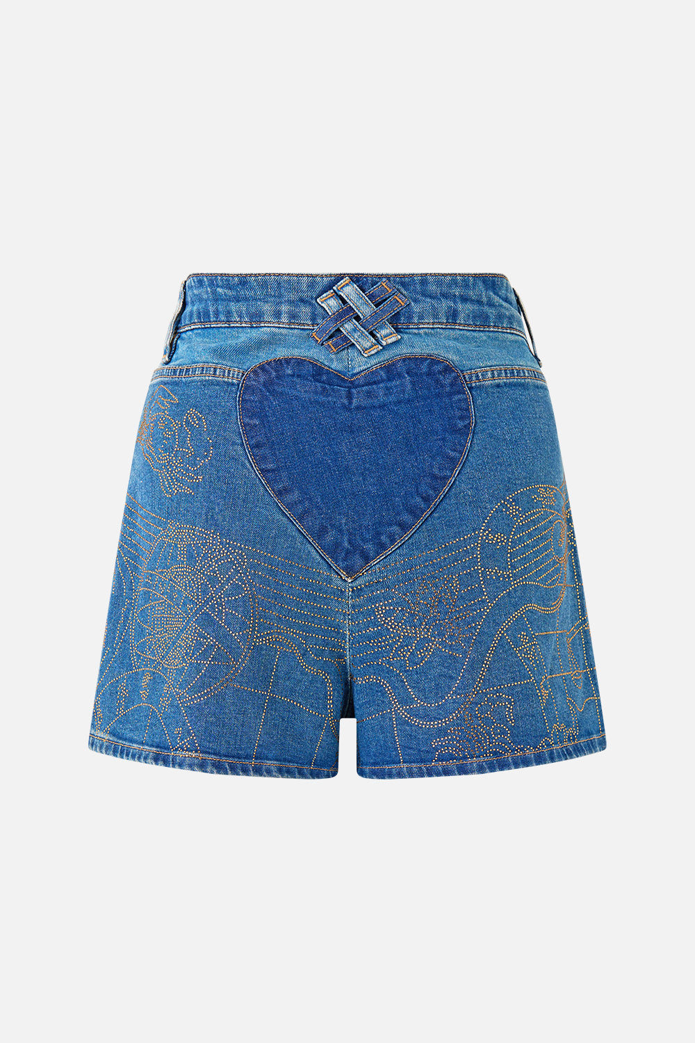 JEANS CORTOS DE MEZCLILLA JENNA ZODIAC ZONE