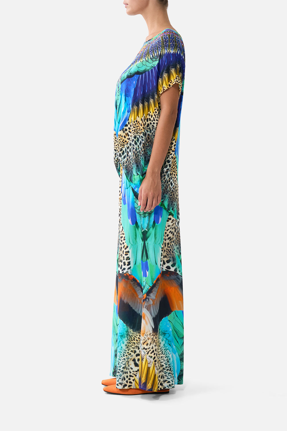 SHIRRED WAIST PANT JUNGLE FLIGHT